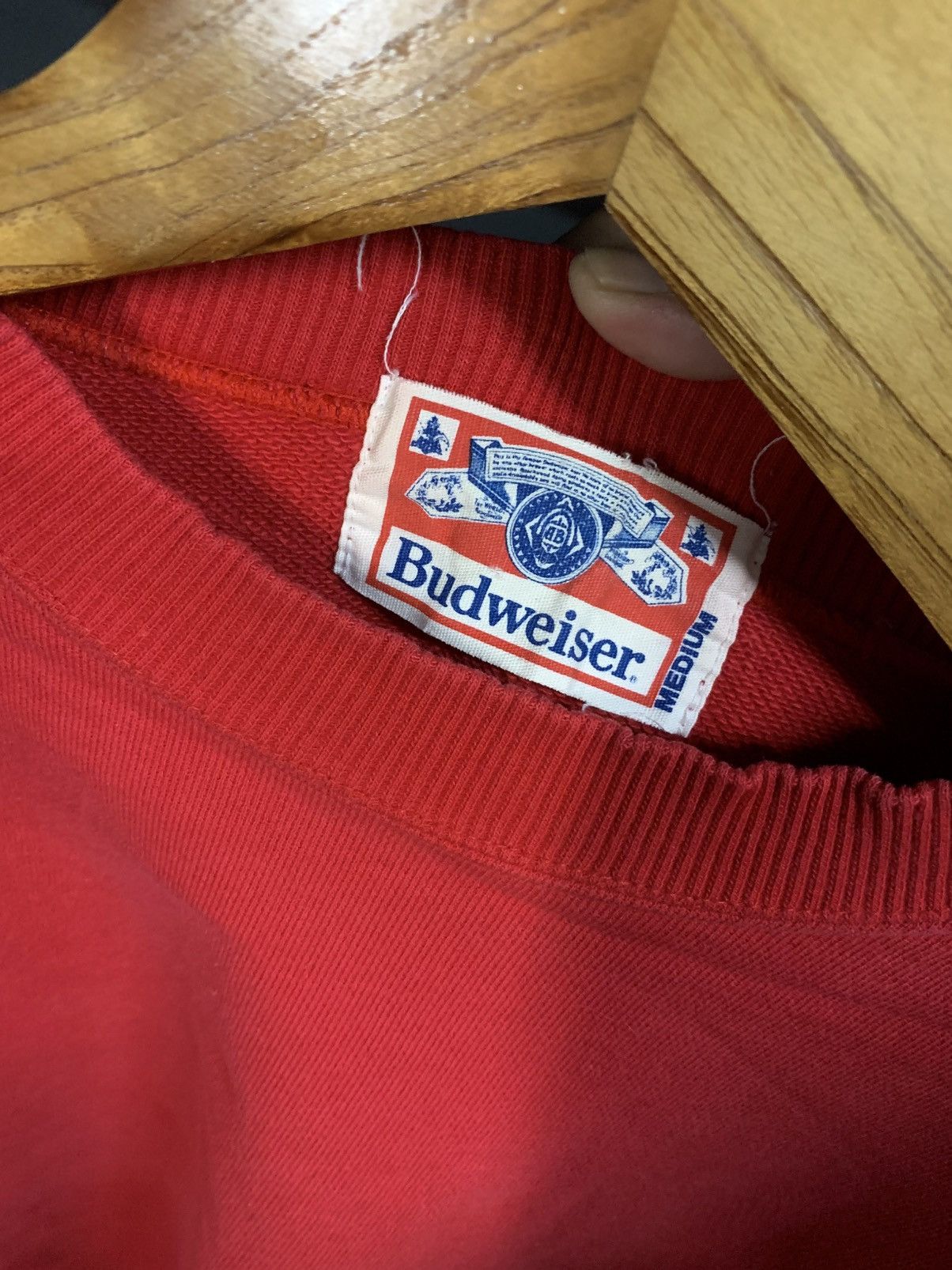 Budweiser VINTAGE 90s BUDWEISER SPELLOUT SWEAT Size US M / EU 48-50 / 2 - 6 Thumbnail
