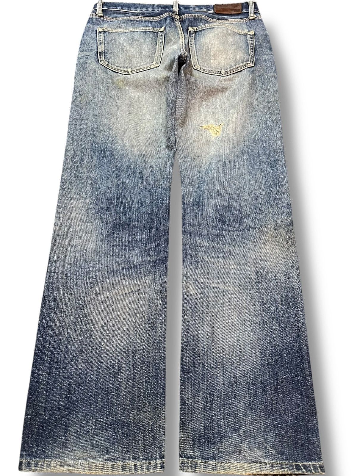 Uniqlo Vintage Uniqlo S-002 Faded Scratch Denim Size US 33 - 5 Thumbnail