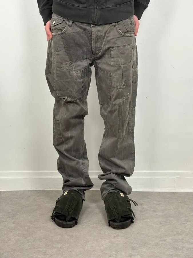 Dolce & Gabbana AW2010 Dolce & Gabbana Grey Multi Pockets Avant-Garde Pants Size US 37 - 2 Thumbnail