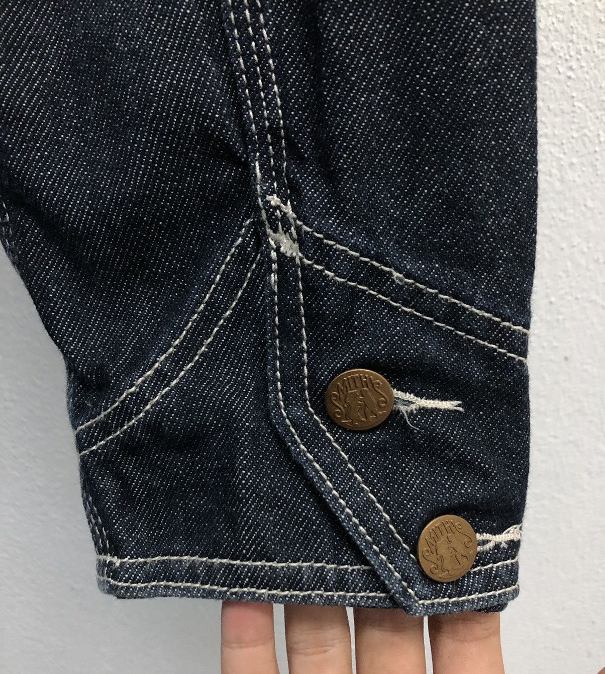 Vintage Vintage Smith's Workwear Sanforized Denim Jacket Size US M / EU 48-50 / 2 - 11 Thumbnail