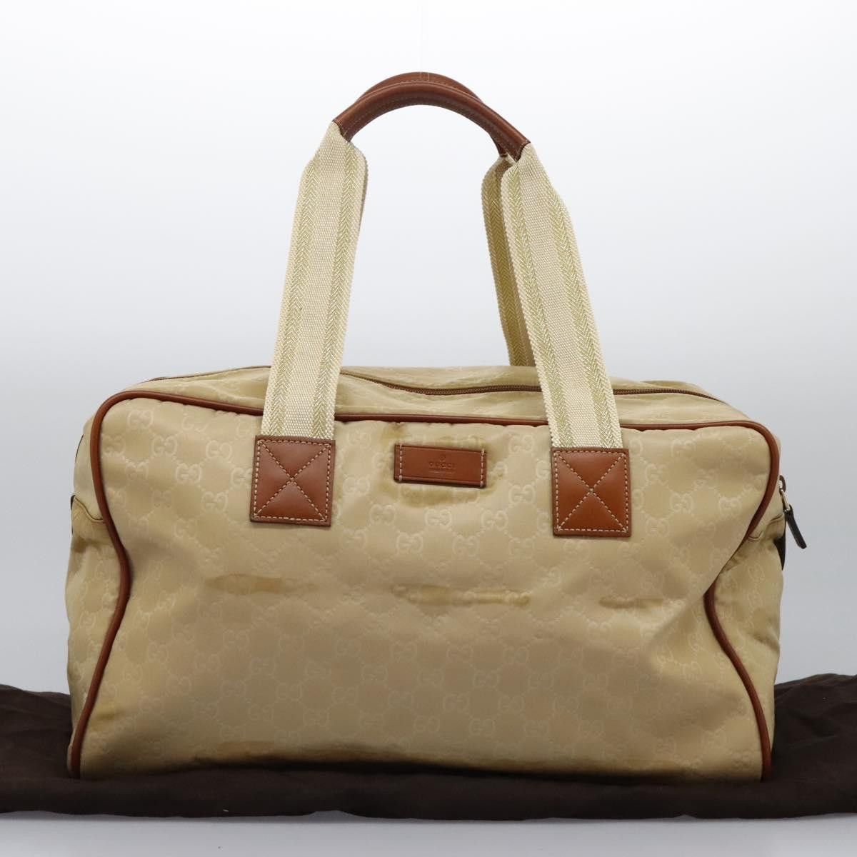 Gucci GUCCI GG Canvas Boston Bag Nylon Beige Size ONE SIZE - 23 Thumbnail