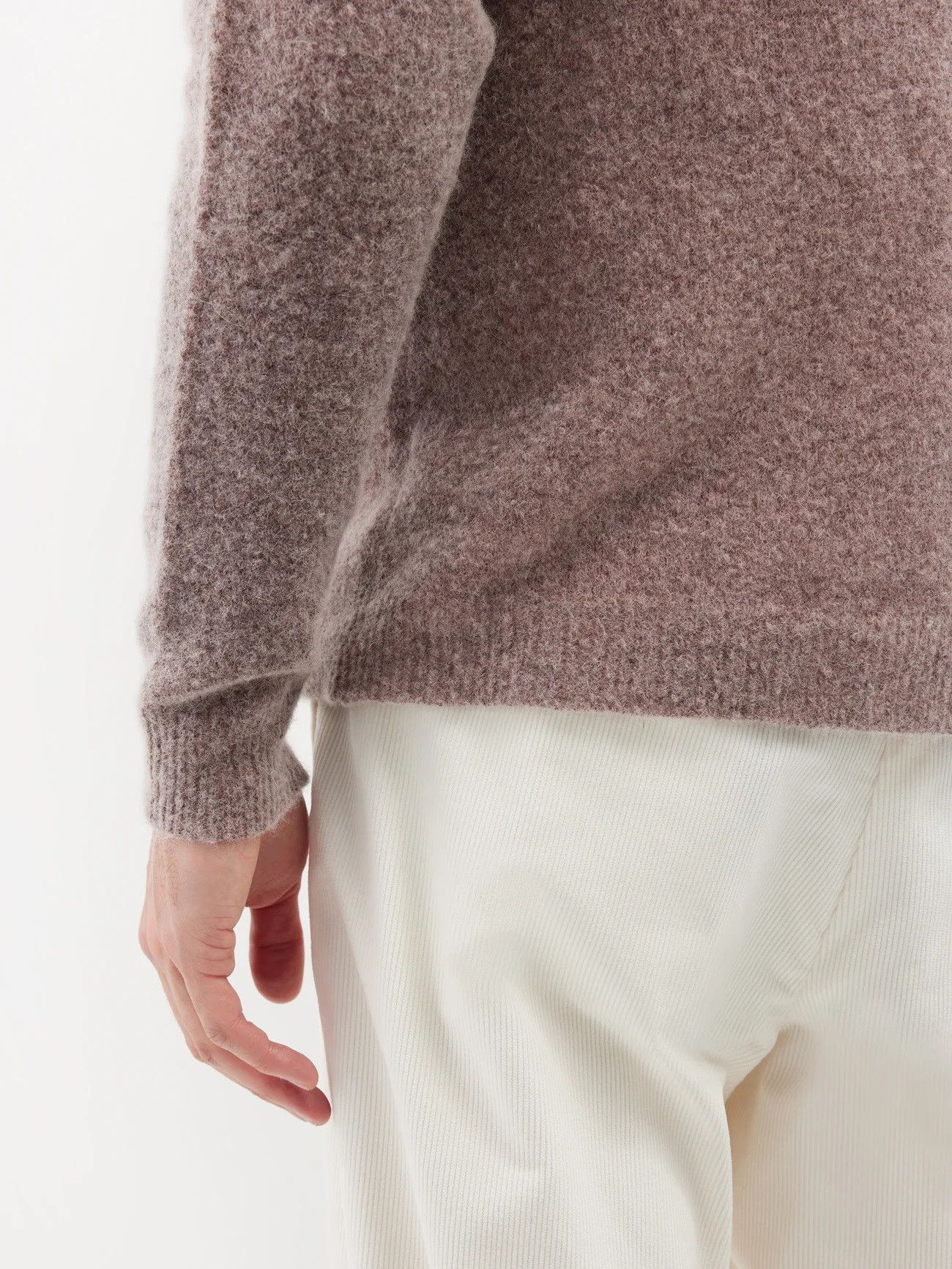 Barena Barena Simo Fade Cardigan - Dusty Pink Mohair Size US XL / EU 56 / 4 - 4 Thumbnail