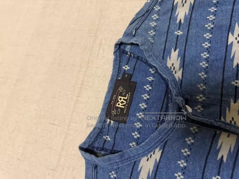RRL Ralph Lauren RRL Ralph Lauren Old style blue dyed Henry Size US M / EU 48-50 / 2 - 3 Thumbnail