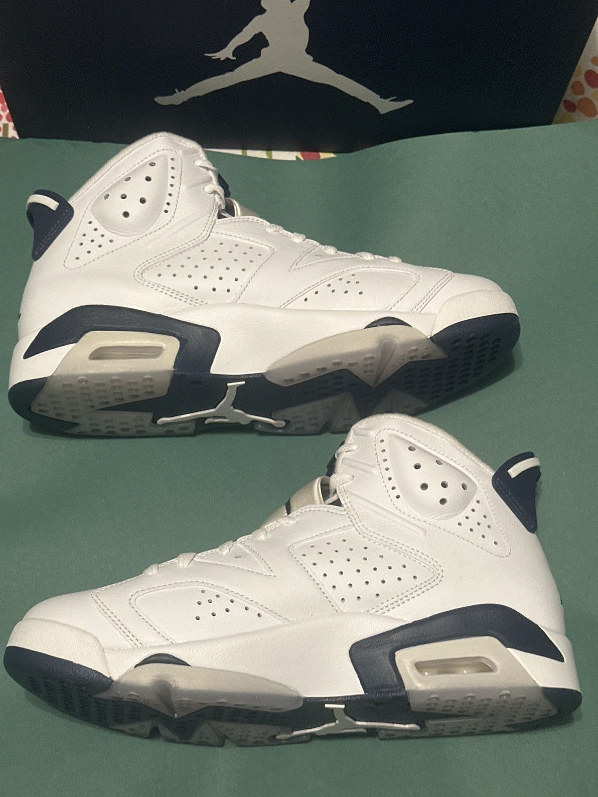 Jordan Brand Air Jordan 6 retro ‘Midnight Navy’ 2022 Size US 10 / EU 43 - 2 Thumbnail