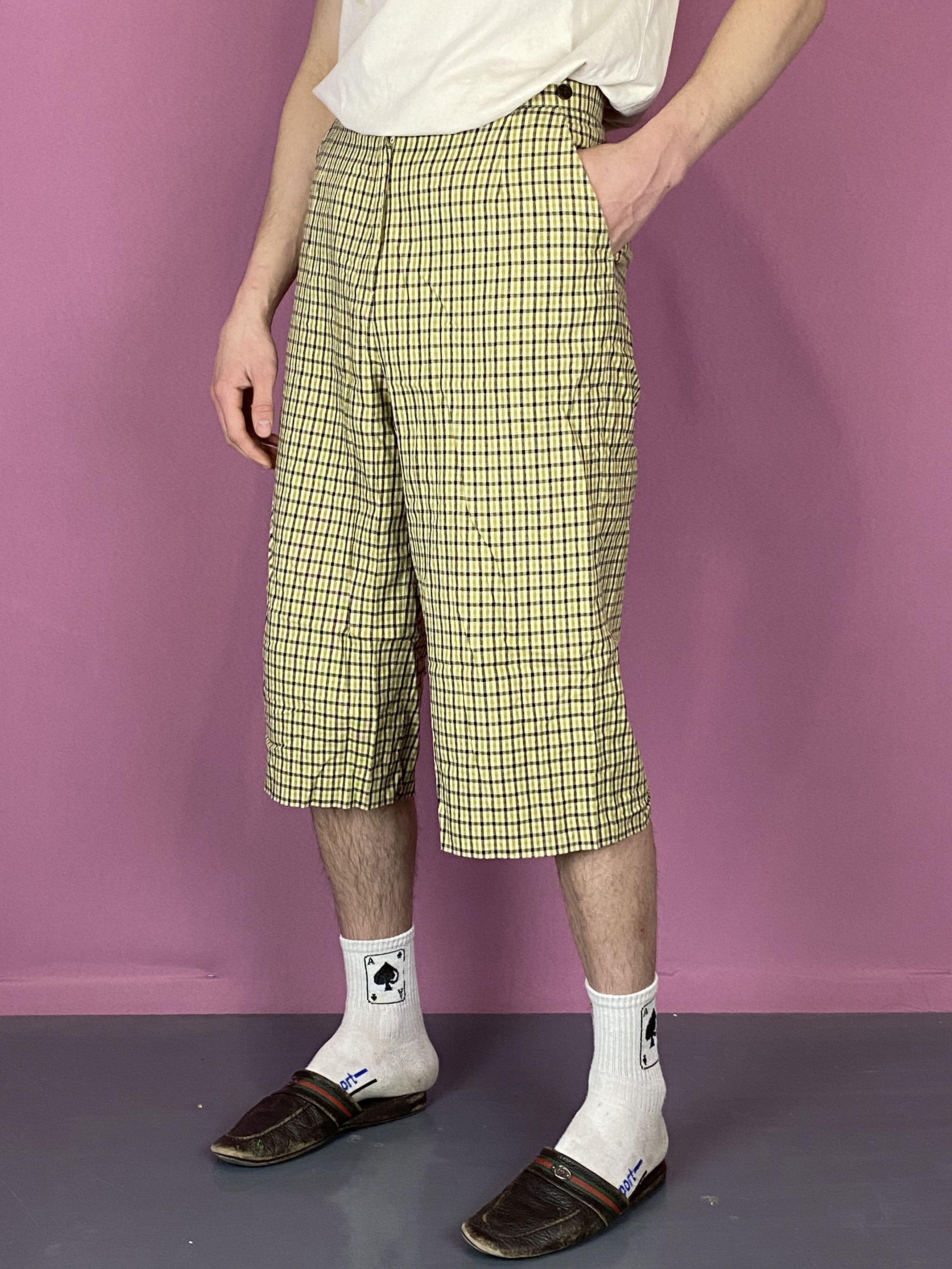 Aquascutum × Vintage Aquascutum Vintage Men's Check Bermuda Shorts - Size US 12 Size US 34 / EU 50 - 2 Thumbnail