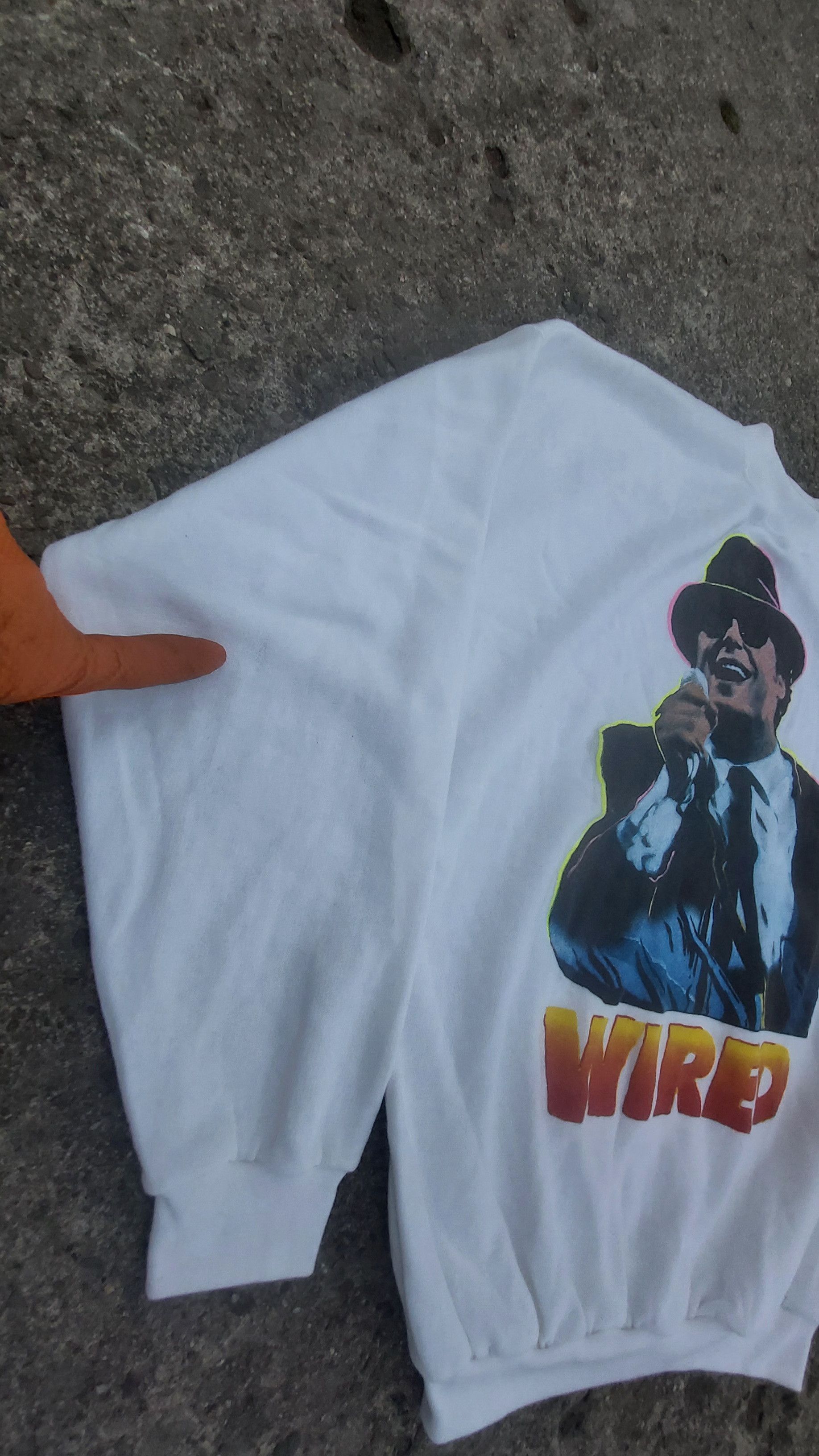 Vintage 1989 WIRED Vintage Sweatshirt John Belushi Big Logo M - L Size US M / EU 48-50 / 2 - 18 Thumbnail