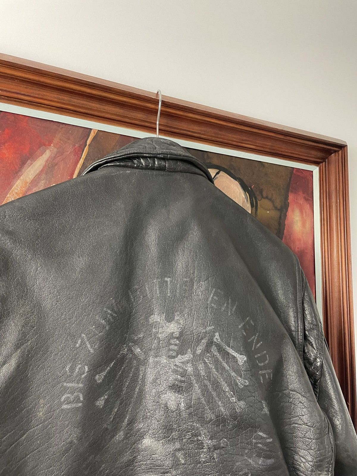 Genuine Leather Rare 90s Biker Real Genuine Leather Metal Jacket Rock Hype Size US L / EU 52-54 / 3 - 10 Thumbnail