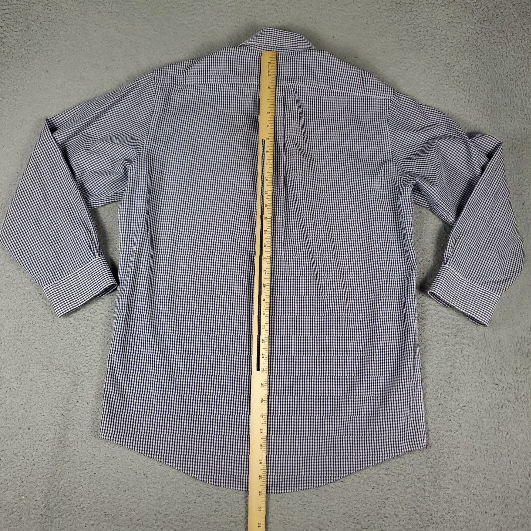 Brooks Brothers Brooks Brothers Shirt Mens 15.5 Blue Check Dress Button Up Long Sleeve Size 42R - 5 Thumbnail