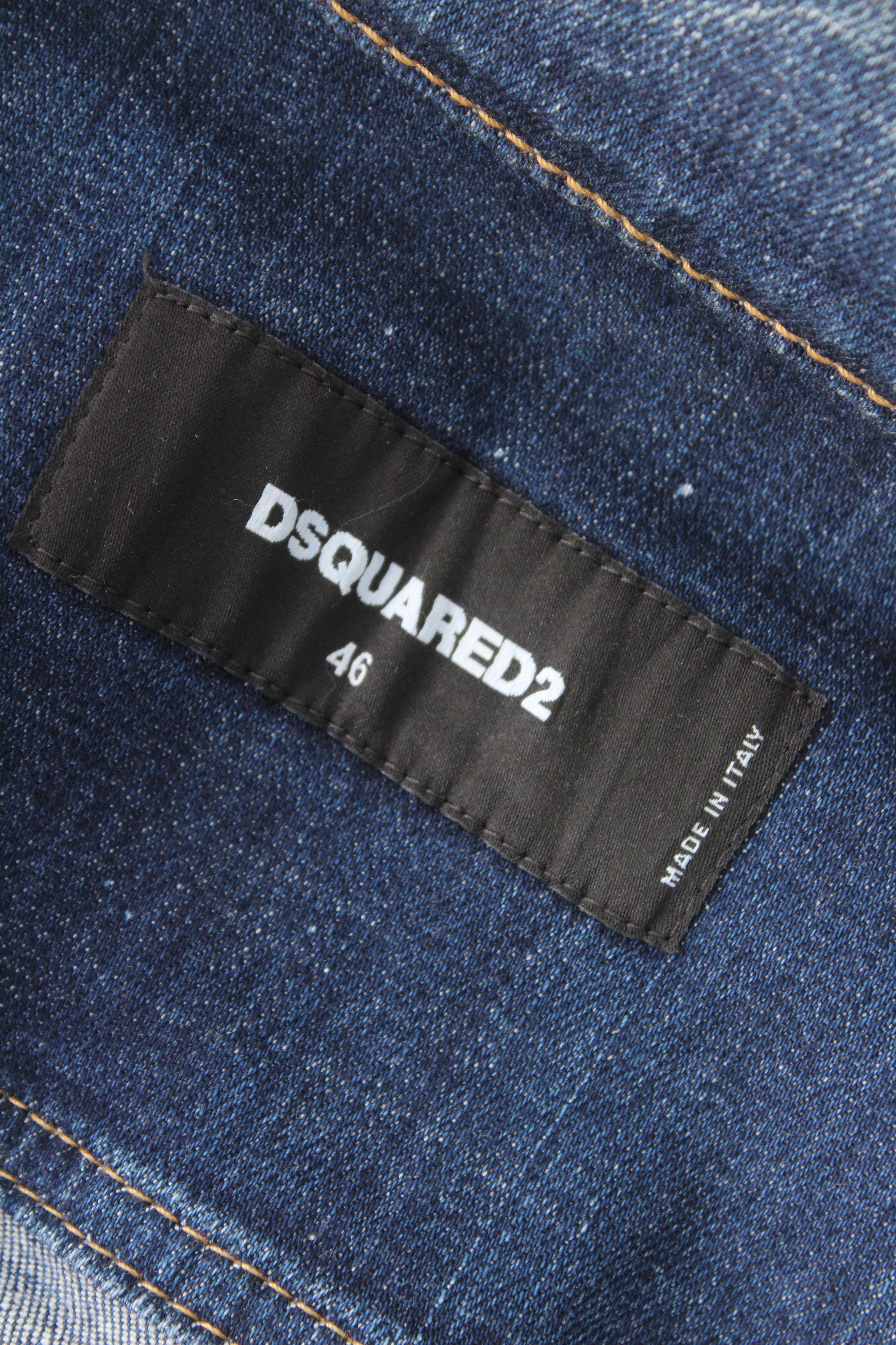 Dsquared2 Dsquared2 ICON Distressed Denim Vest Cargo Pocket IT 46 / S Size US S / EU 44-46 / 1 - 11 Thumbnail