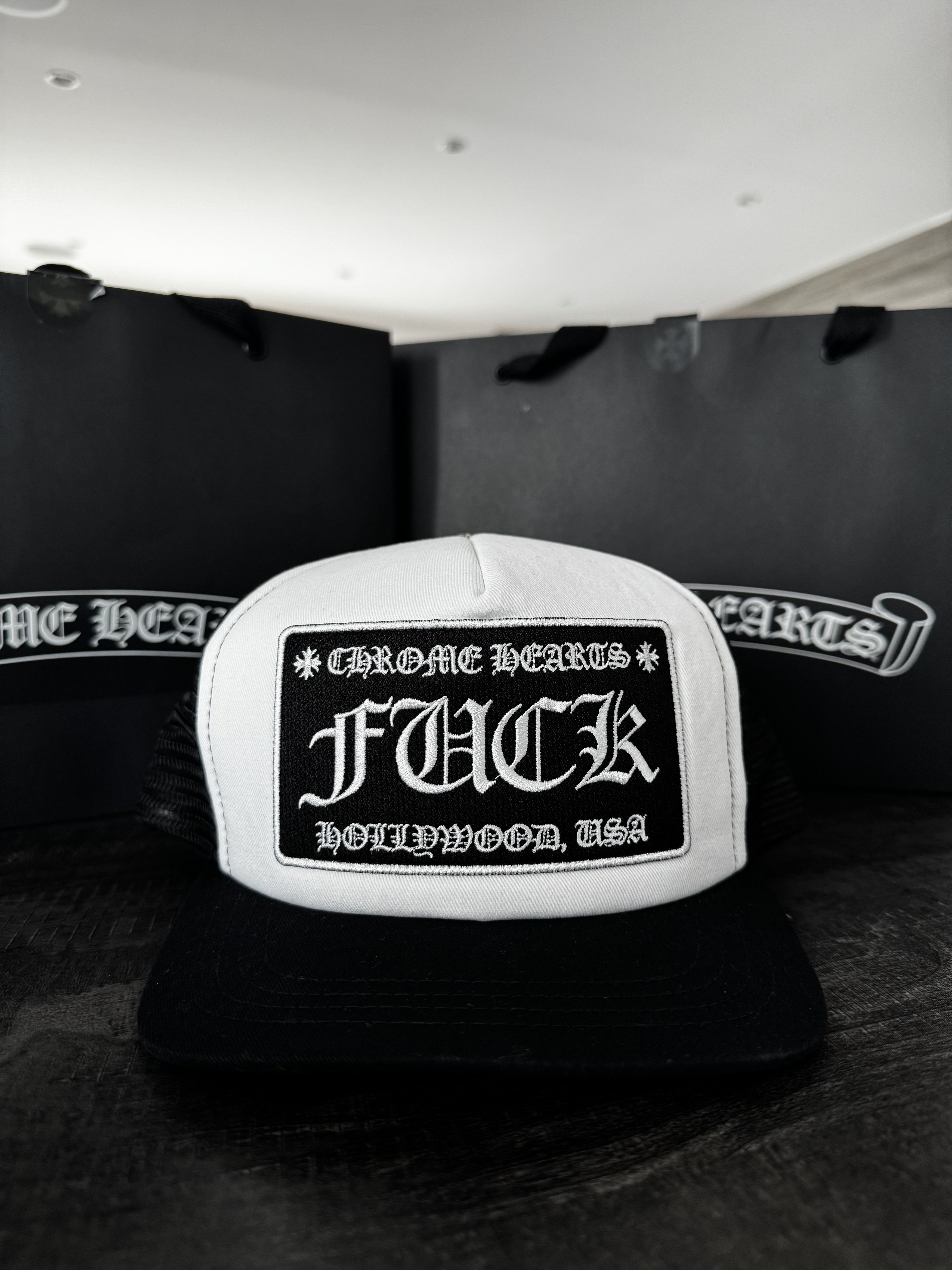Chrome Hearts Chrome Hearts Black White Fuck Cap Size ONE SIZE - 1 Thumbnail