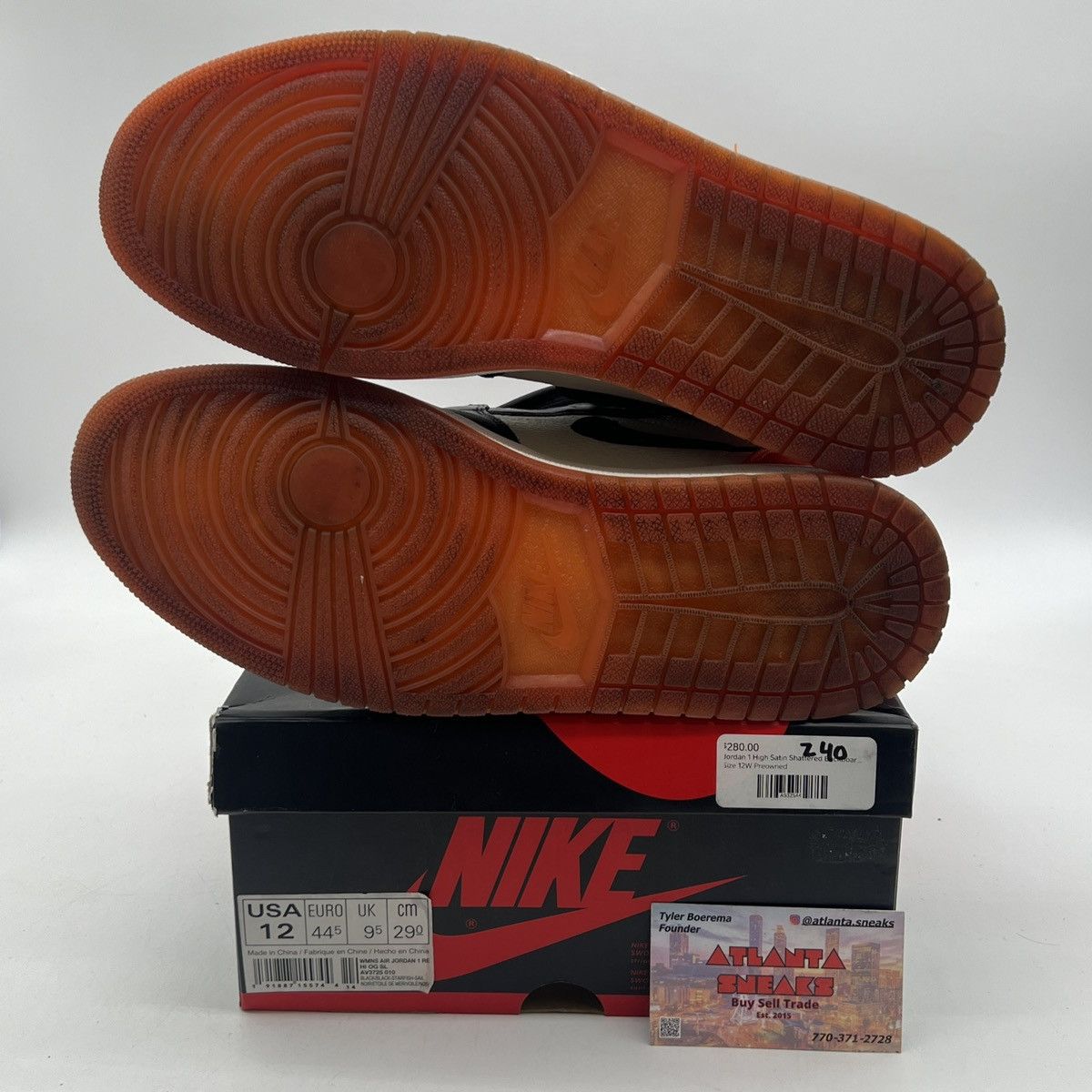 Nike Wmns air Jordan 1 high satin shattered backboard Size US 12 / IT 42 - 8 Thumbnail