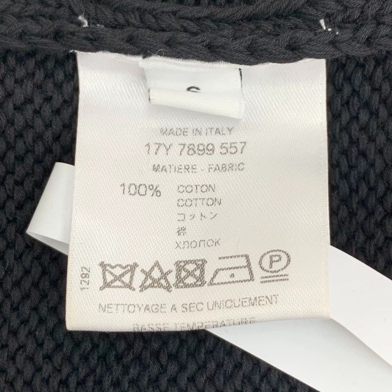 Givenchy Givenchy Black Logo Letter Intarsia Cotton Round-Neck Long Size US S / EU 44-46 / 1 - 7 Thumbnail
