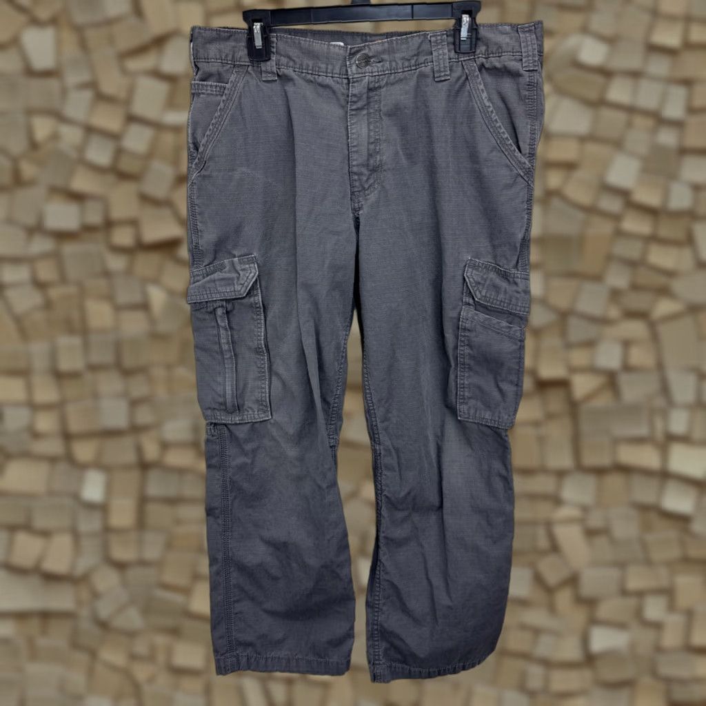 Carhartt Carhartt Force Cargo Pants Mens 36x30 Relaxed Fit Gray 101148 Workwear Cargo Pocket Zip RipStop Cotton Canvas USA Grunge Logo Size US 36 / EU 52 - 1 Thumbnail