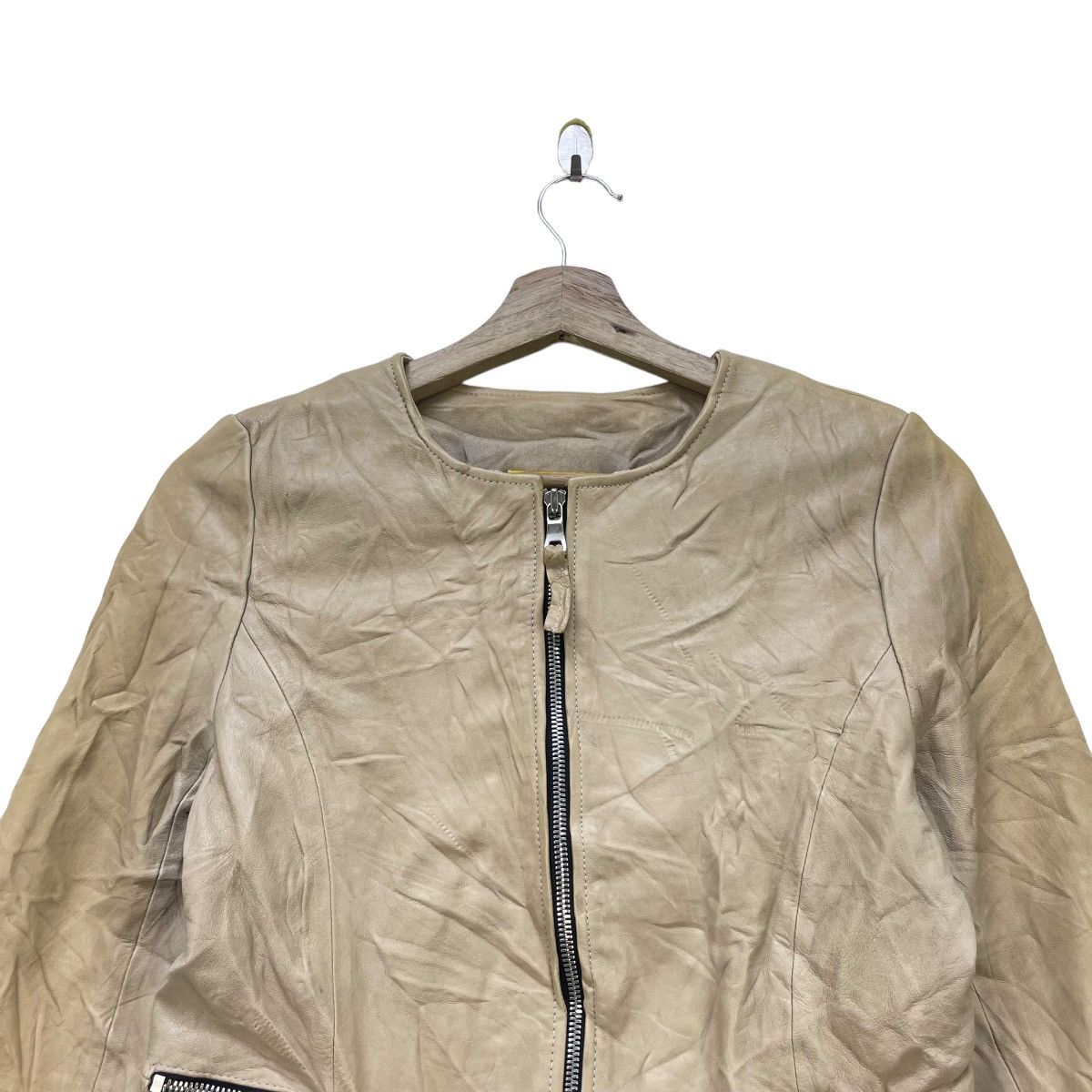 Genuine Leather × Japanese Brand Japanese Brand Andrew Lamb Leather Jacket Size M / US 6-8 / IT 42-44 - 7 Thumbnail