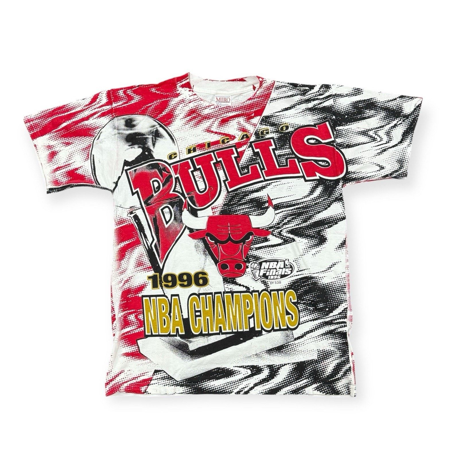 SAMI MIRO VINTAGE RARE Vintage AOP 1996 Chicago Bulls Championship NBA Shirt L Size US L / EU 52-54 / 3 - 1 Thumbnail