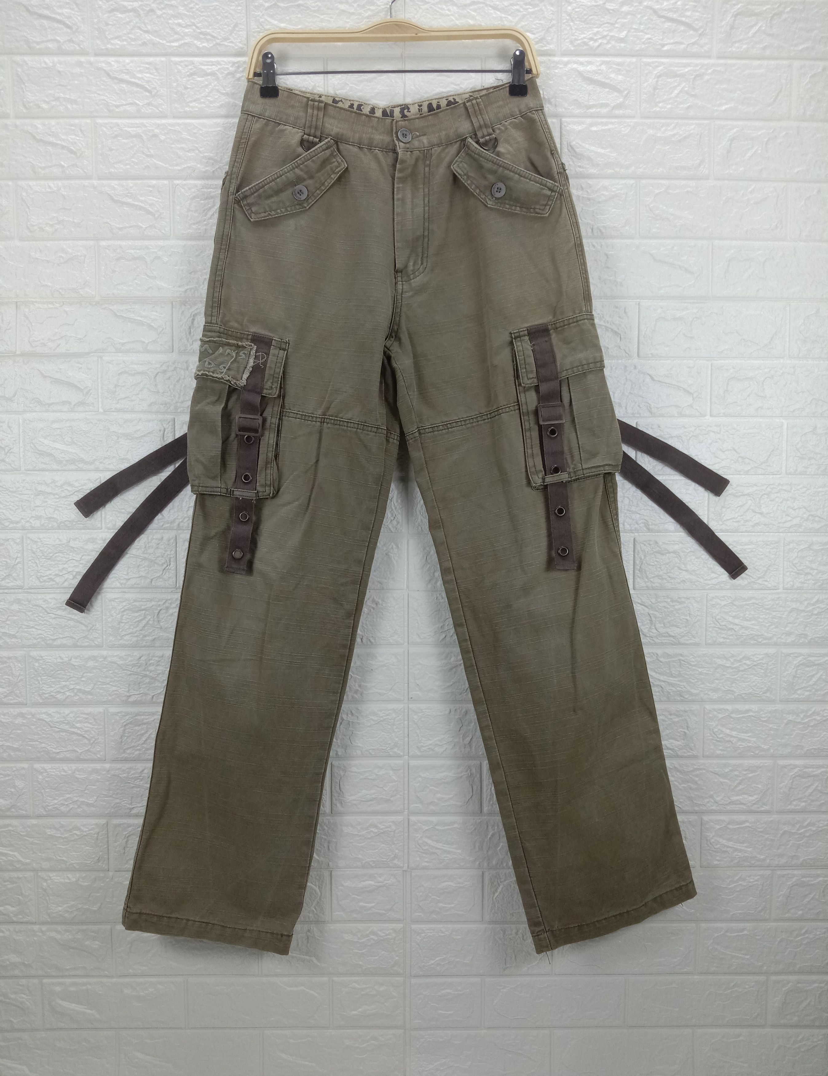 Japanese Brand Vintage Japanese Bondage Multi Pocket Tactical Cargo Pants Size US 30 / EU 46 - 5 Thumbnail