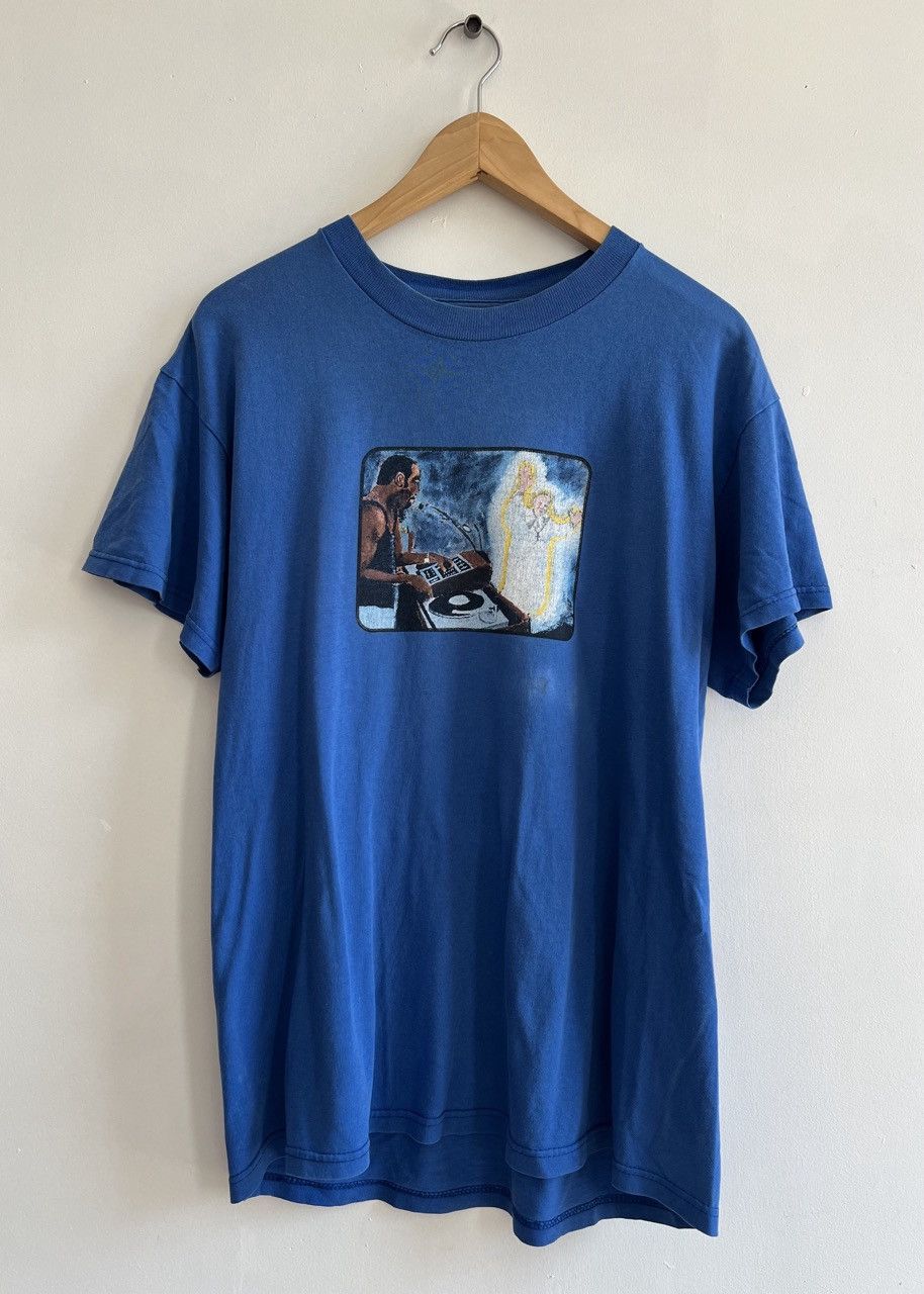 Tシャツ　Mサイズ　ブルー SONIC YOUTH RECORDINGS