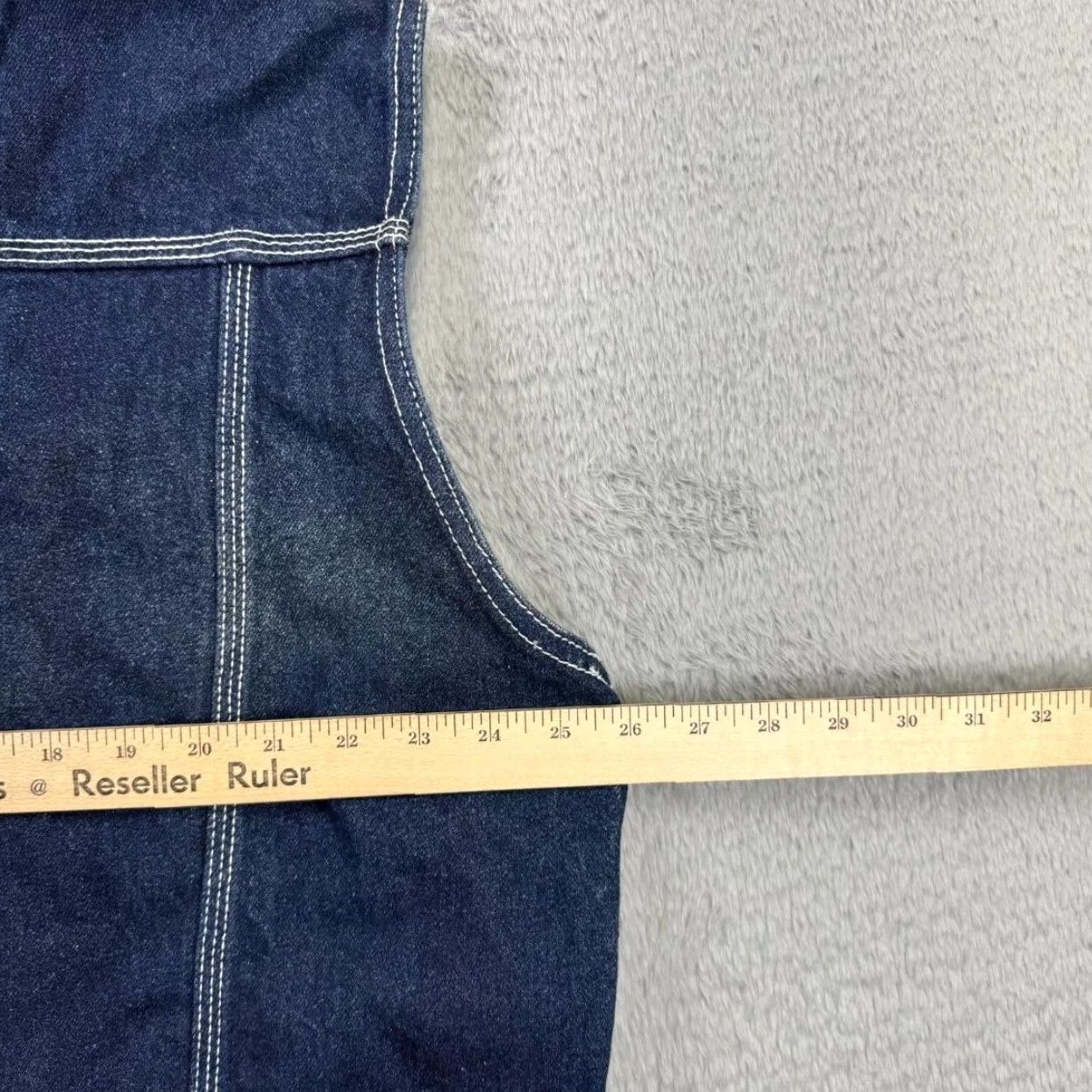 Vintage VINTAGE Brooklyn Xpress Vest Mens Large Blue Denim Utility Workwear Pockets 100% Cotton Size US L / EU 52-54 / 3 - 7 Thumbnail