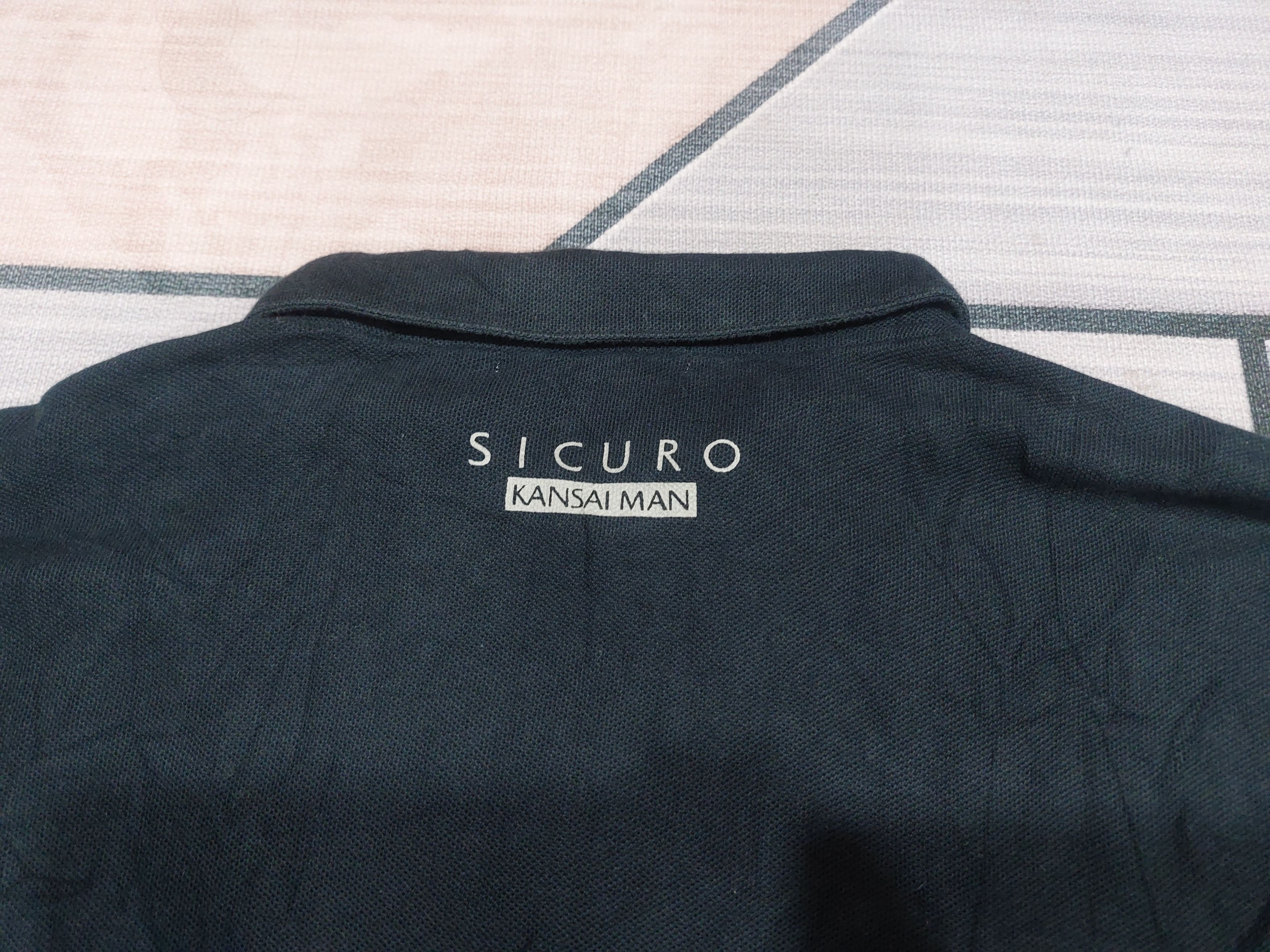 Designer × Japanese Brand × Kansai Yamamoto KANSAI SICURO LONG SLEEVE POLO BUTTON UP Size US XL / EU 56 / 4 - 9 Thumbnail