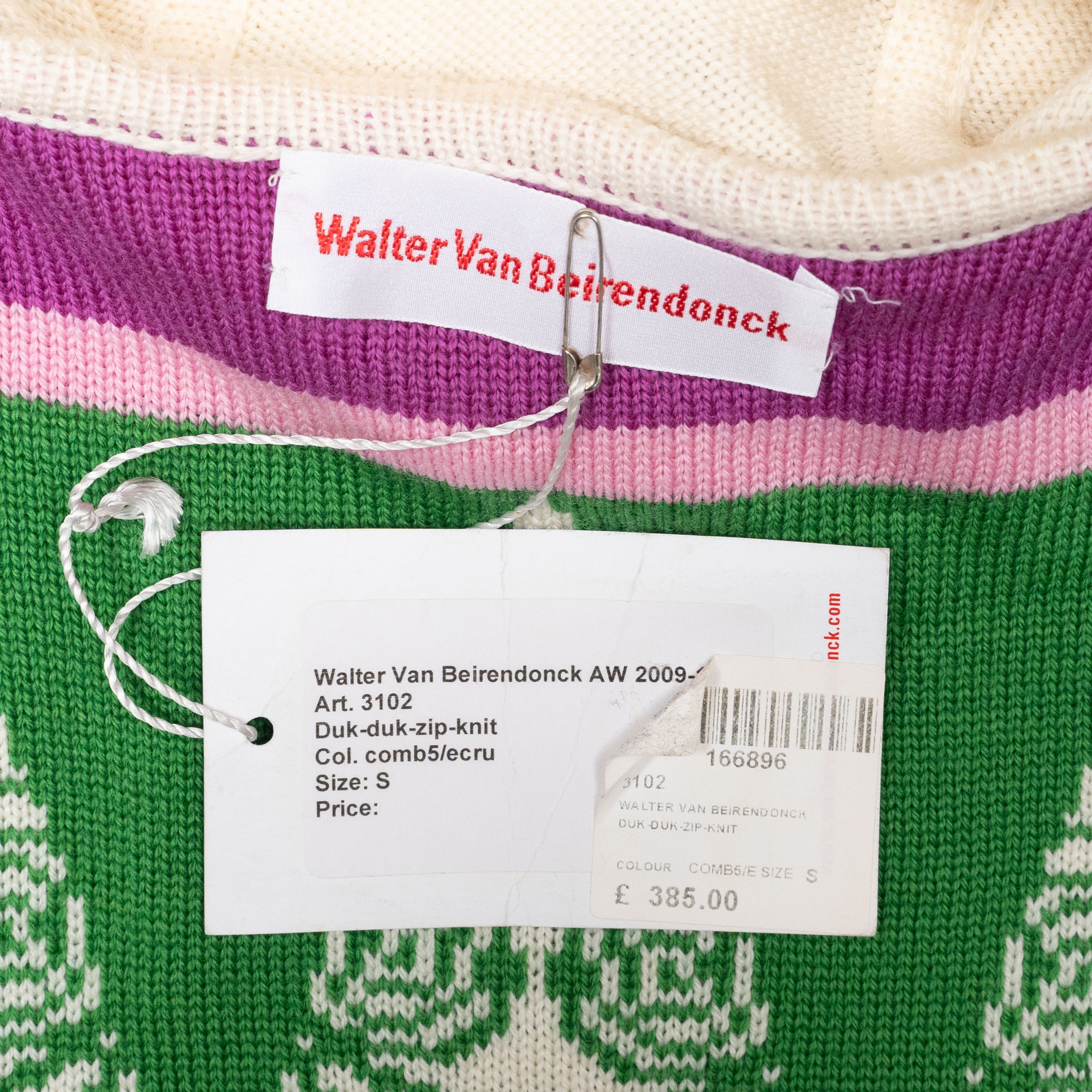 Walter Van Beirendonck Walter Van Beirendonck Duk-Duk knit Hood Zip Up Size US S / EU 44-46 / 1 - 13 Thumbnail