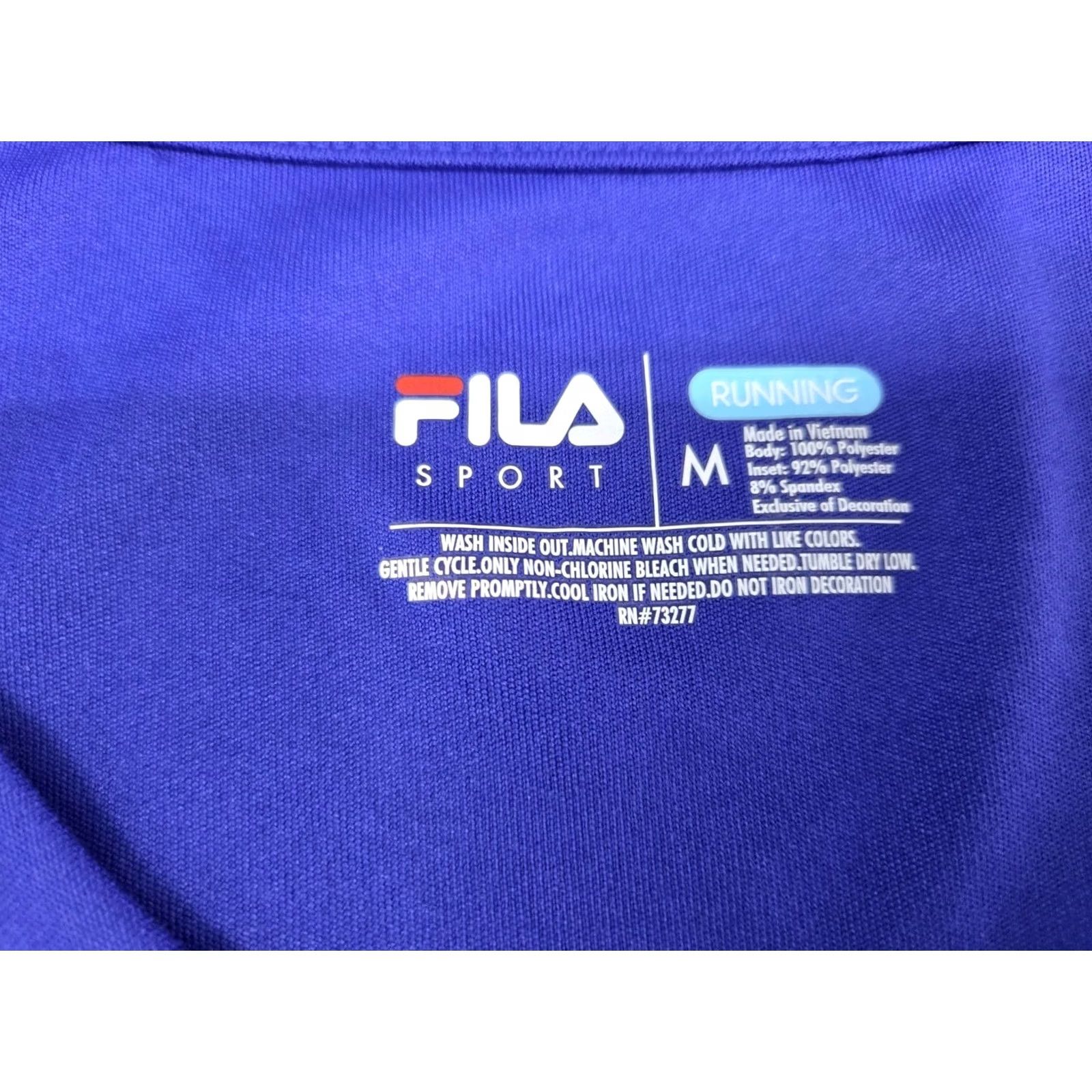 Fila Fila Womens Performance Sport Running V Neck Blue Tank Top M NWT Size M / US 6-8 / IT 42-44 - 6 Thumbnail