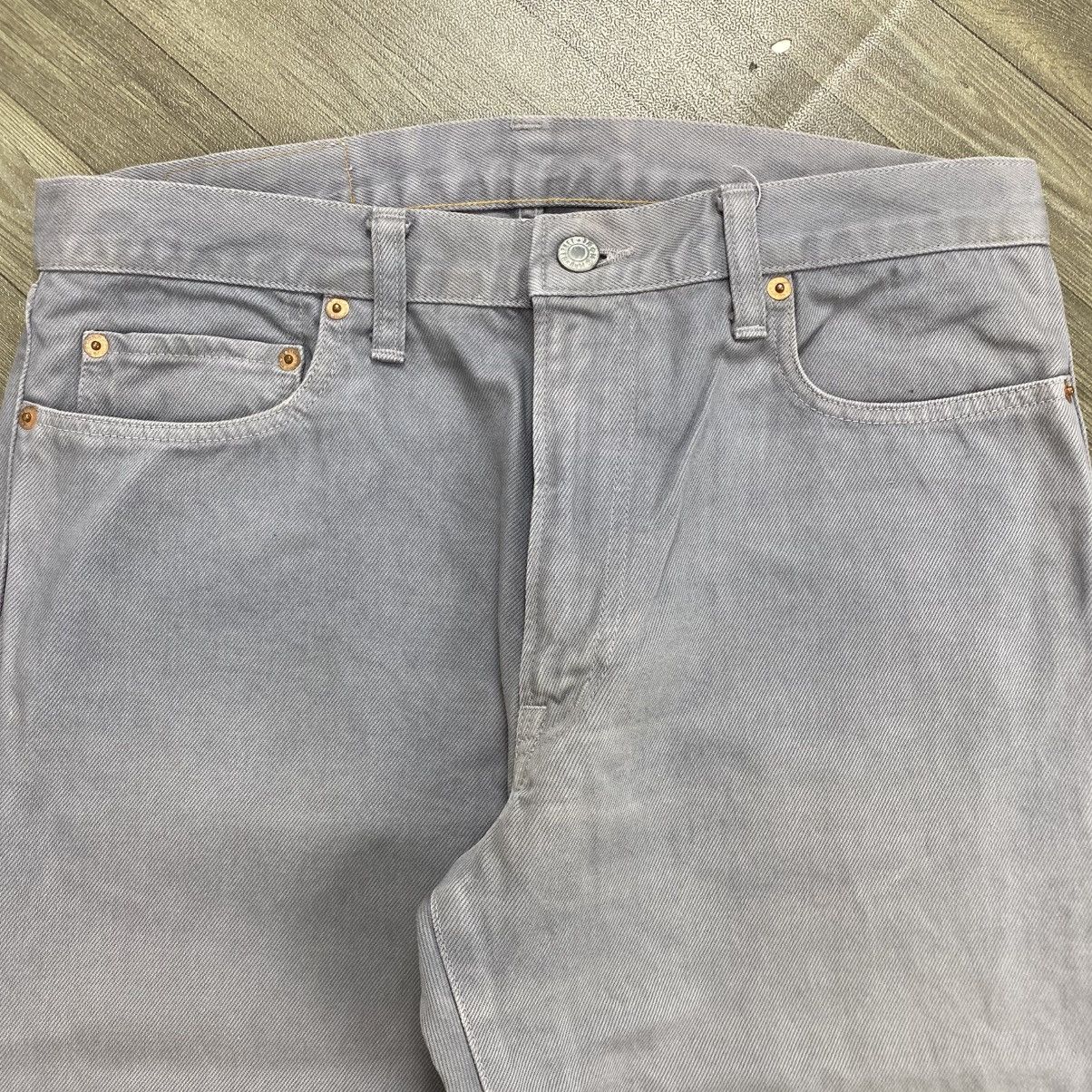 Blue Blue Japan Vintage HR Market Blue Blue Japan Grey Denim Pants Size US 32 / EU 48 - 3 Thumbnail