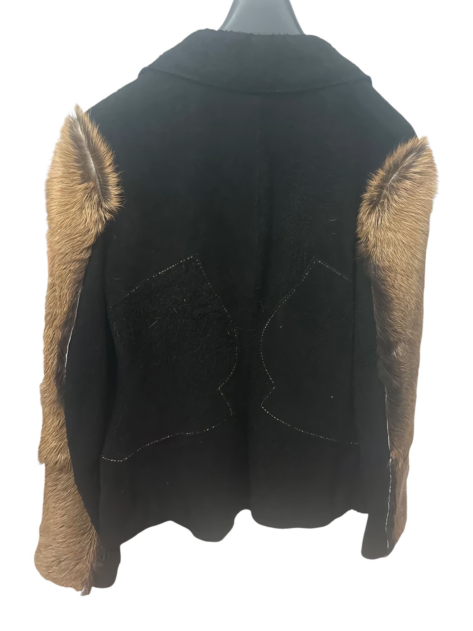 Roberto Cavalli ARCHIVE RAW CUT CALFSKIN LEATHER JACKET Size M / US 6-8 / IT 42-44 - 2 Thumbnail
