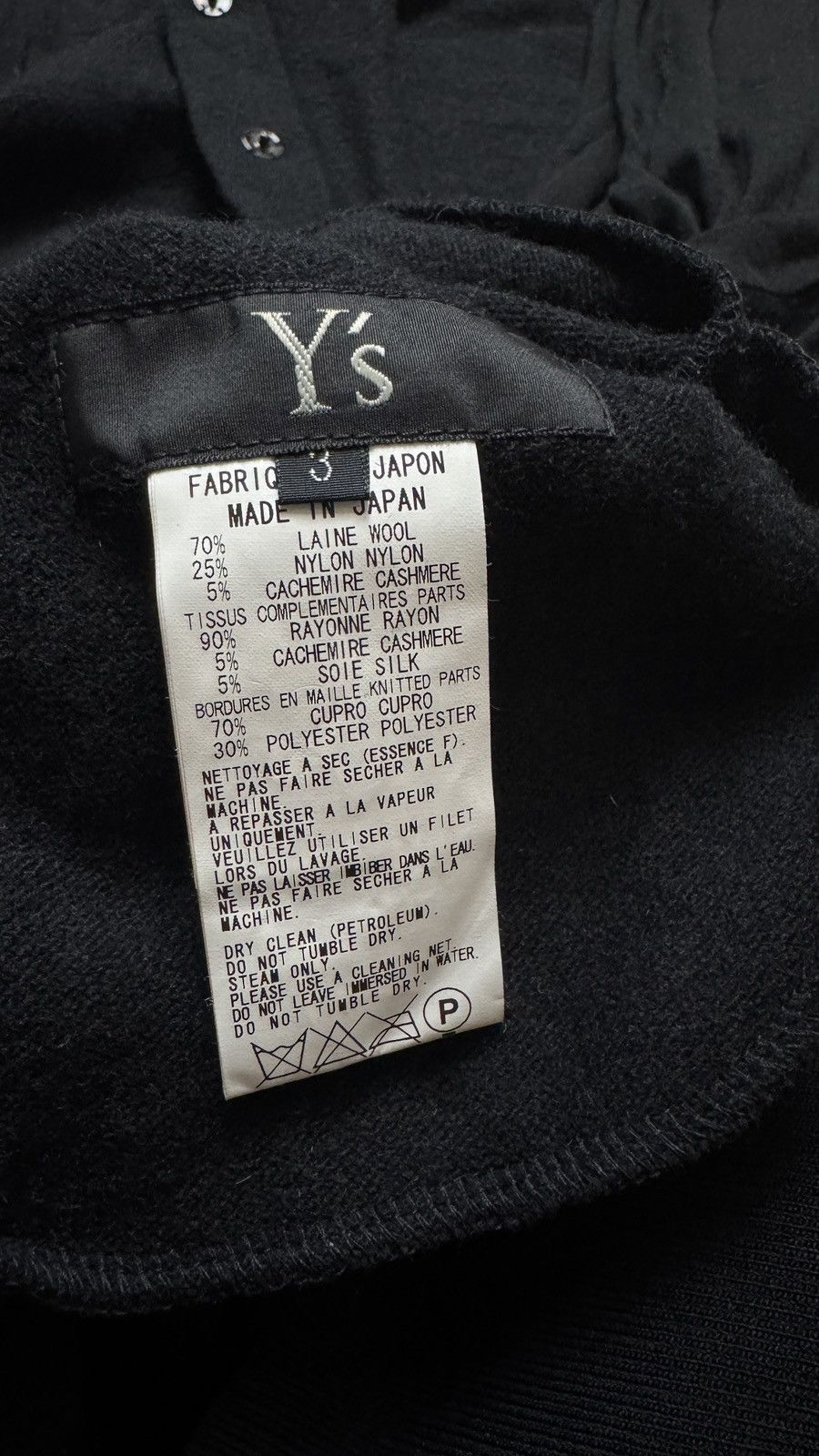 Yohji Yamamoto Y’s Asymmetric Long Sleeve Wool Cashmere Dress mcqueen loewe Size M / US 6-8 / IT 42-44 - 9 Thumbnail