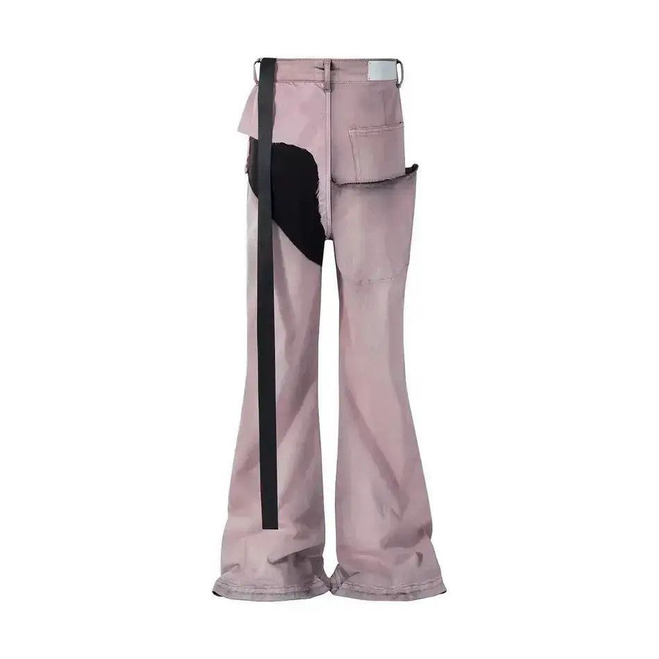 Japanese Brand Ribbons Dirty Washed Baggy Jeans Pants streetwear y2k Size US 34 / EU 50 - 6 Thumbnail