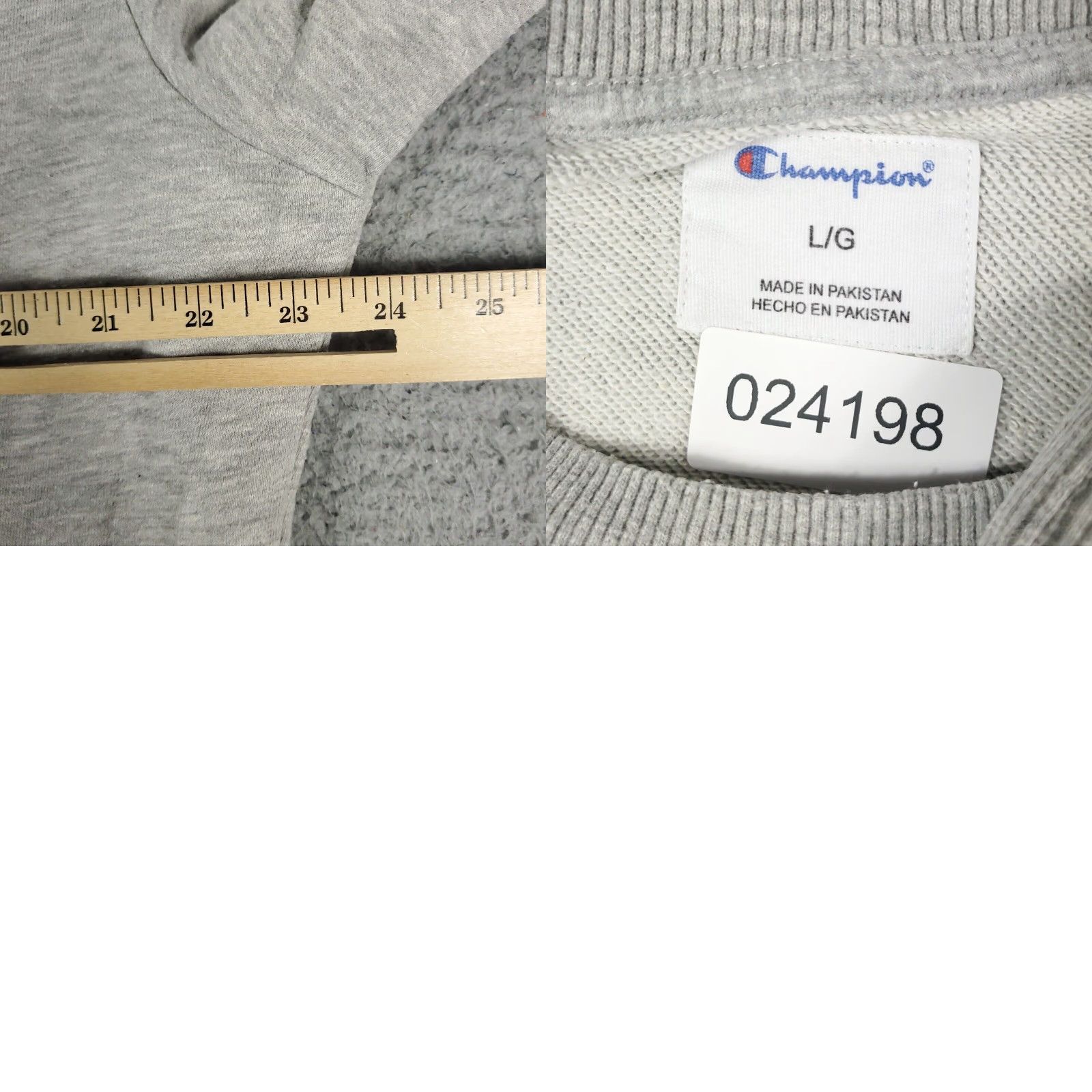 Champion Mens Champion Sweater Large Gray Casual Pullover Long Sleeve Sweatshirt Size US L / EU 52-54 / 3 - 8 Thumbnail