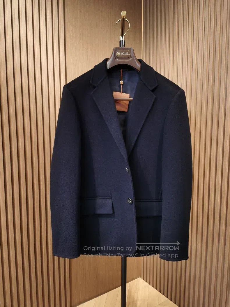 Loro Piana Loro Piana Cashmere fleece single-breasted jacket Size US M / EU 48-50 / 2 - 1 Thumbnail