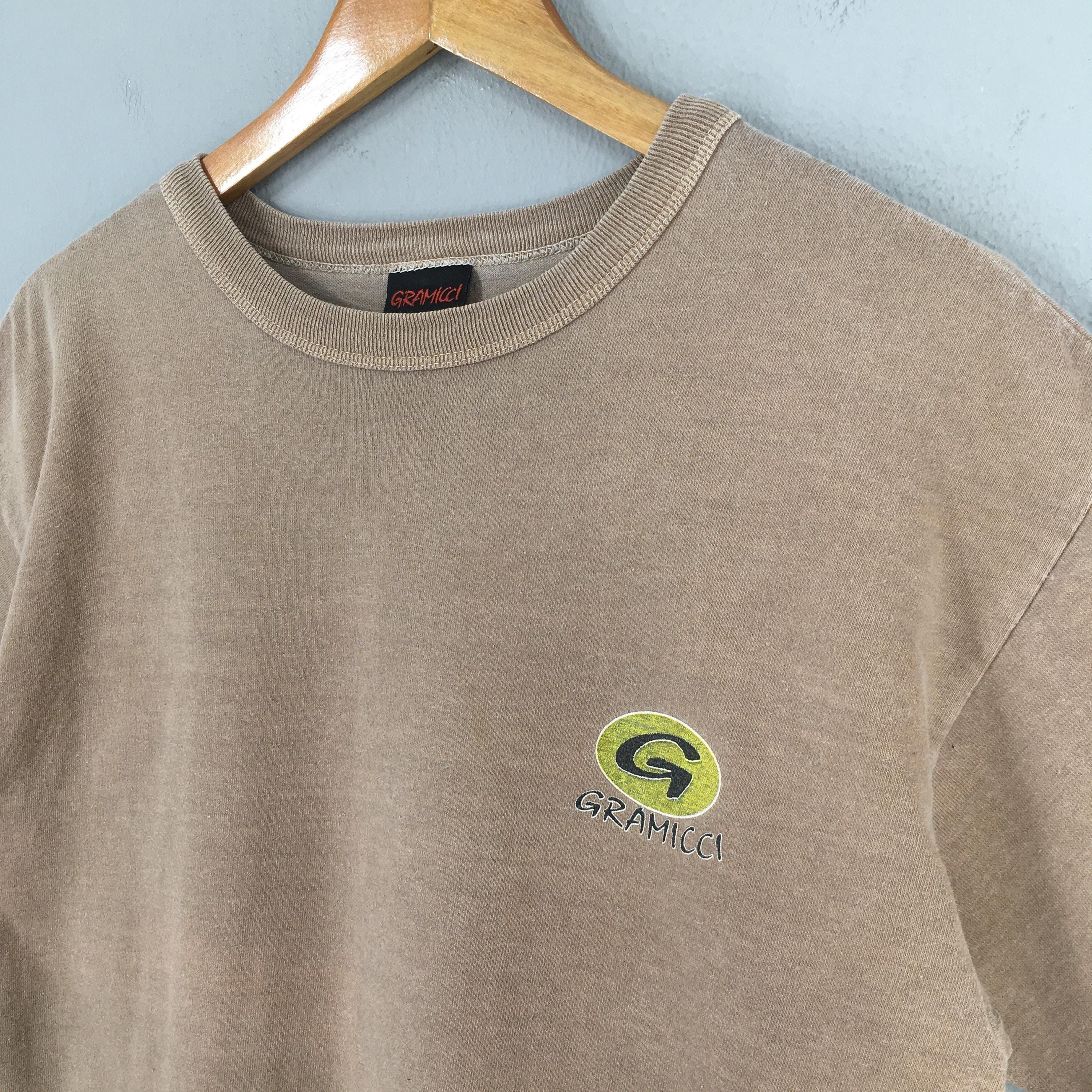Gramicci × Vintage Vintage 90s Gramicci Usa Brown Graphics Tshirt Small Size US S / EU 44-46 / 1 - 5 Thumbnail