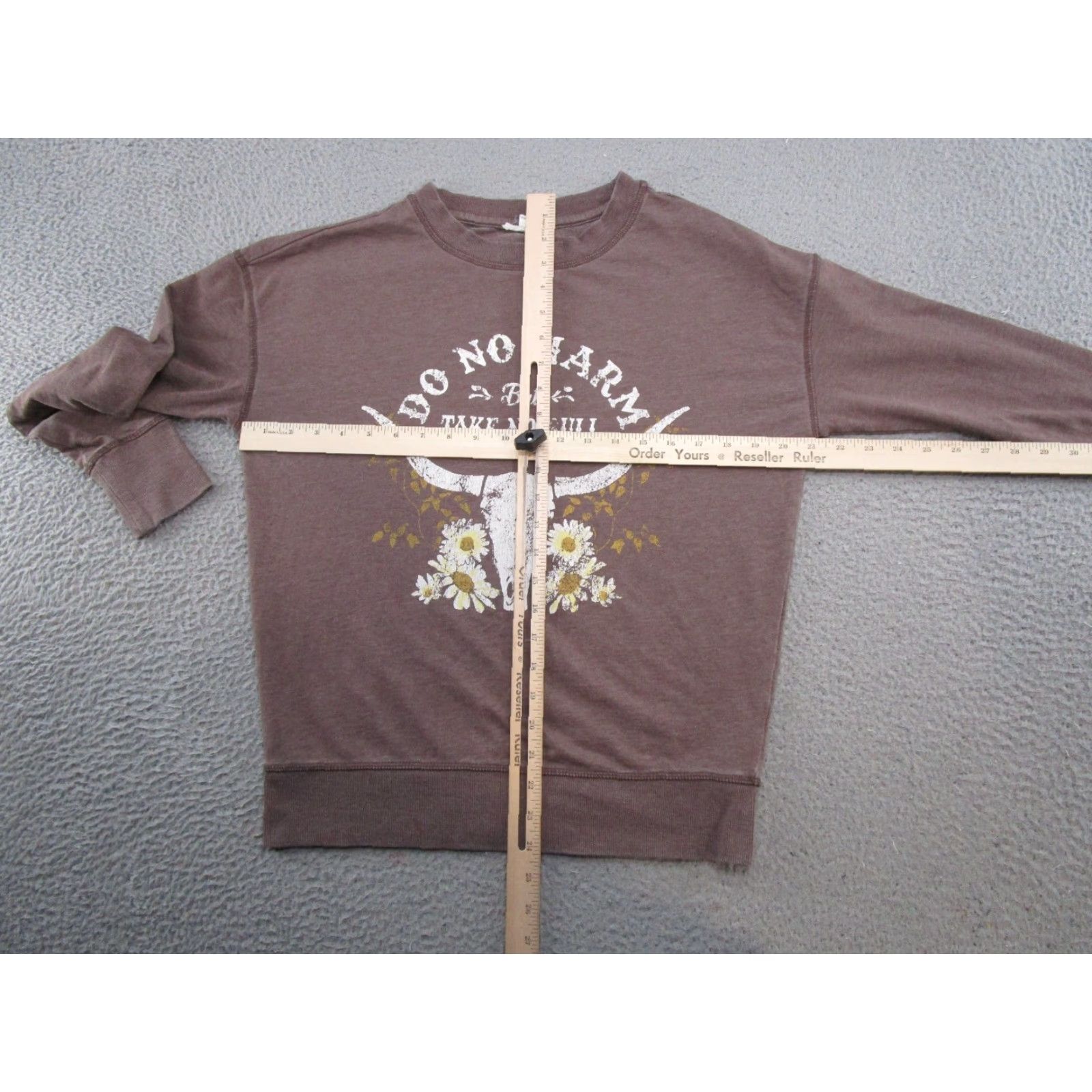 Vintage Maurices Do No Harm Take No Bull Lightweight Sweatshirt Women's Western Size XS Size XS / US 0-2 / IT 36-38 - 5 Thumbnail