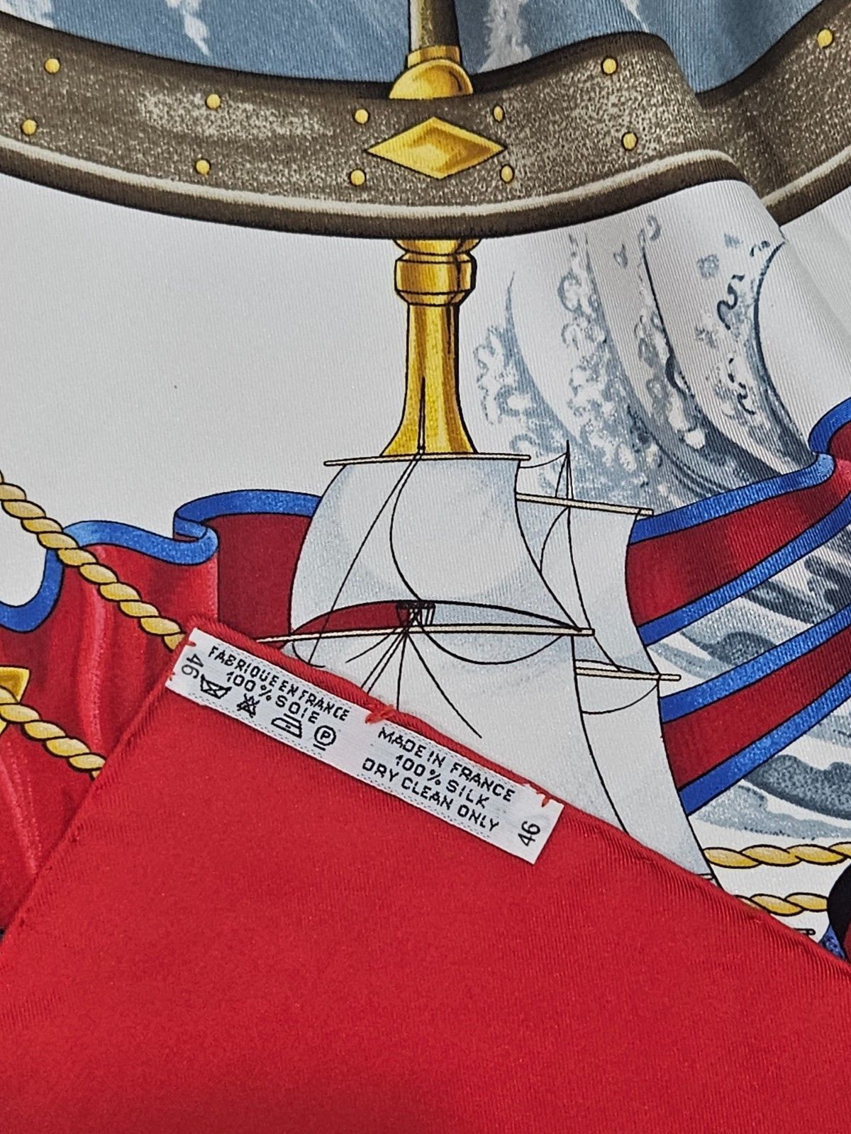 Hermes HERMES Vive le Vent Silk Scarf Size ONE SIZE - 4 Thumbnail