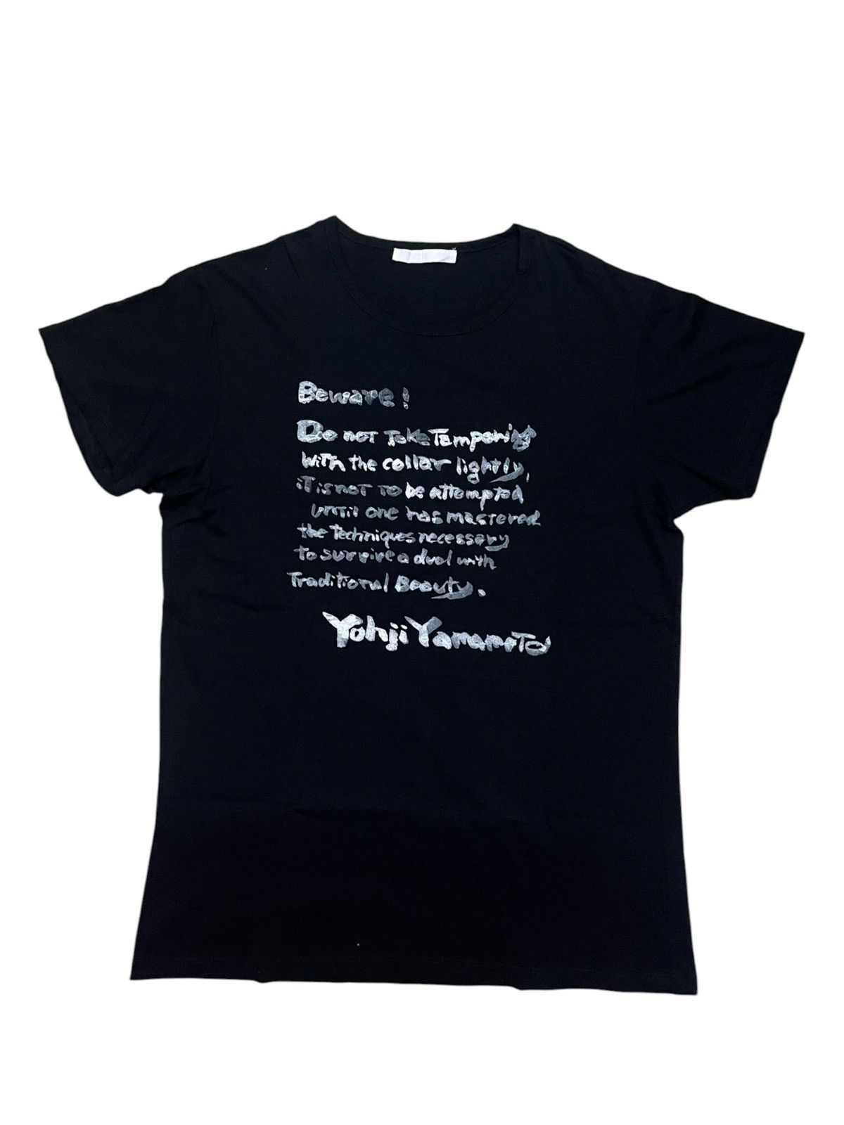 Yohji Yamamoto Miss Sha Yohji Yamamoto Inspired Quote Tee Size US M / EU 48-50 / 2 - 1 Thumbnail