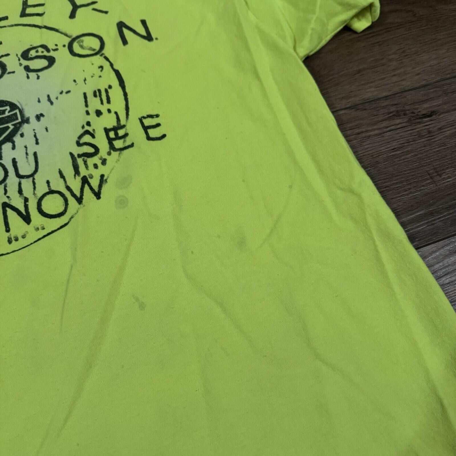 Harley Davidson Harley Davidson Clinton Iowa Neon Biker Shirt Size US XL / EU 56 / 4 - 4 Thumbnail