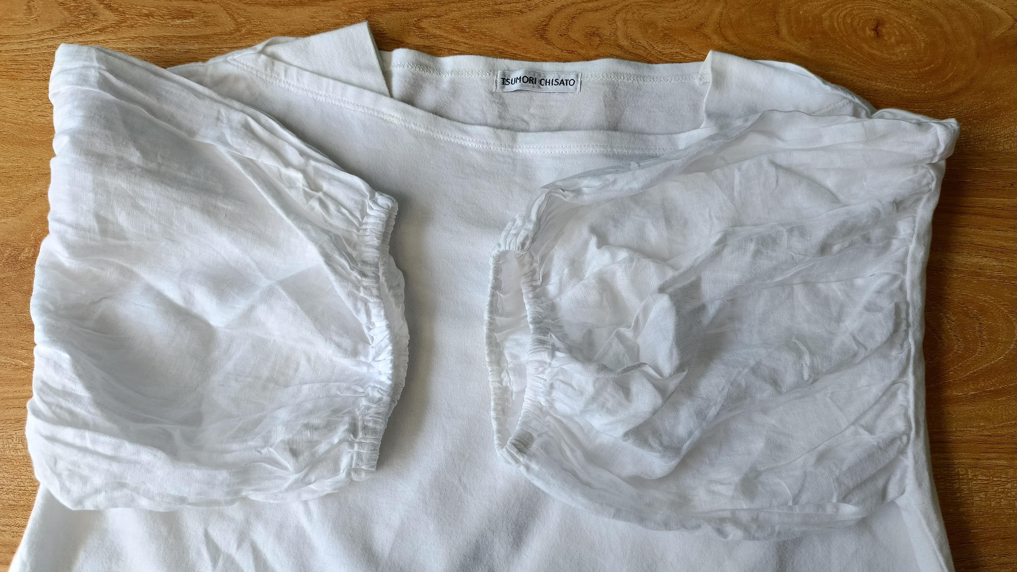 Issey Miyake × Tsumori Chisato Tsumori Chisato 2 by ISSEY MIYAKE white linen sleeve tshirt Size XS / US 0-2 / IT 36-38 - 10 Thumbnail