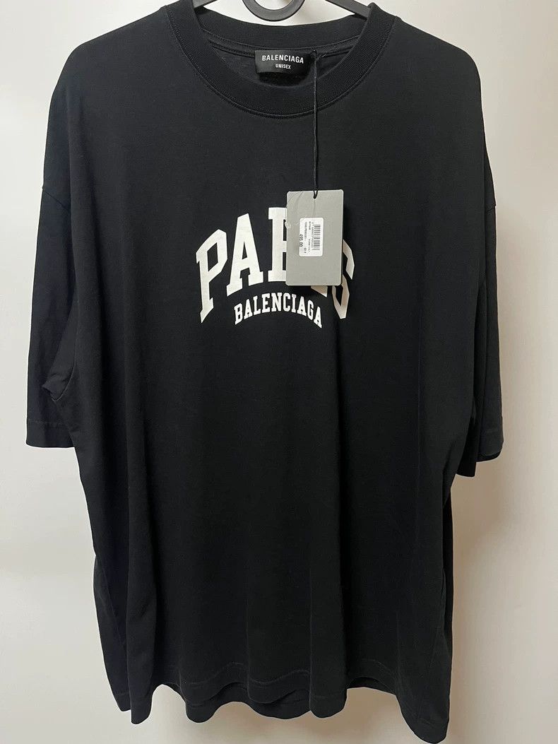Balenciaga Balenciaga Paris Logo Short Sleeve T-shirt - dmc Size US M / EU 48-50 / 2 - 1 Thumbnail
