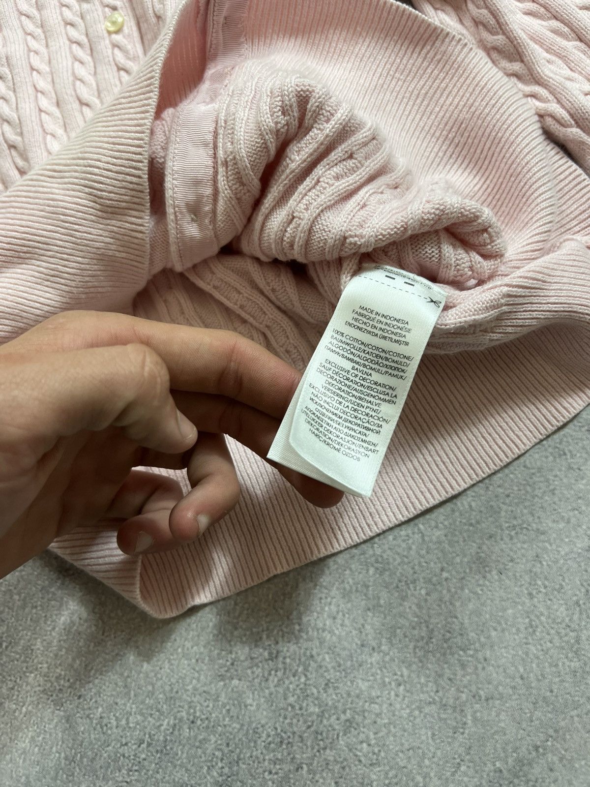 Polo Ralph Lauren 🩷Vintage Y2K PINK POLO Ralph Lauren women sweater Size XS / US 0-2 / IT 36-38 - 6 Thumbnail
