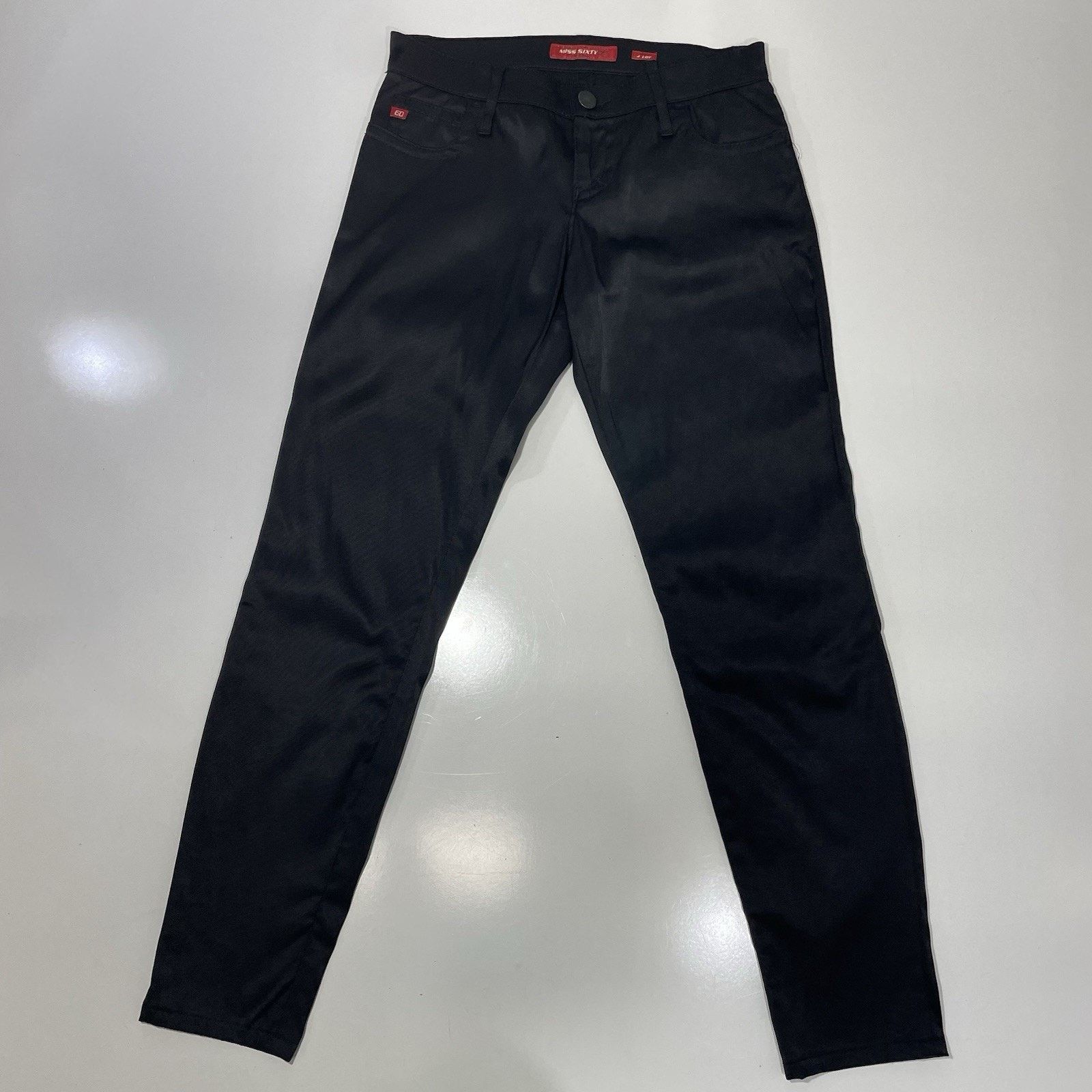 Miss Sixty VTG Miss Sixty J Lot Shine Coated Black Jeans Size 28 Y2K Size 28" / US 6 / IT 42 - 1 Thumbnail
