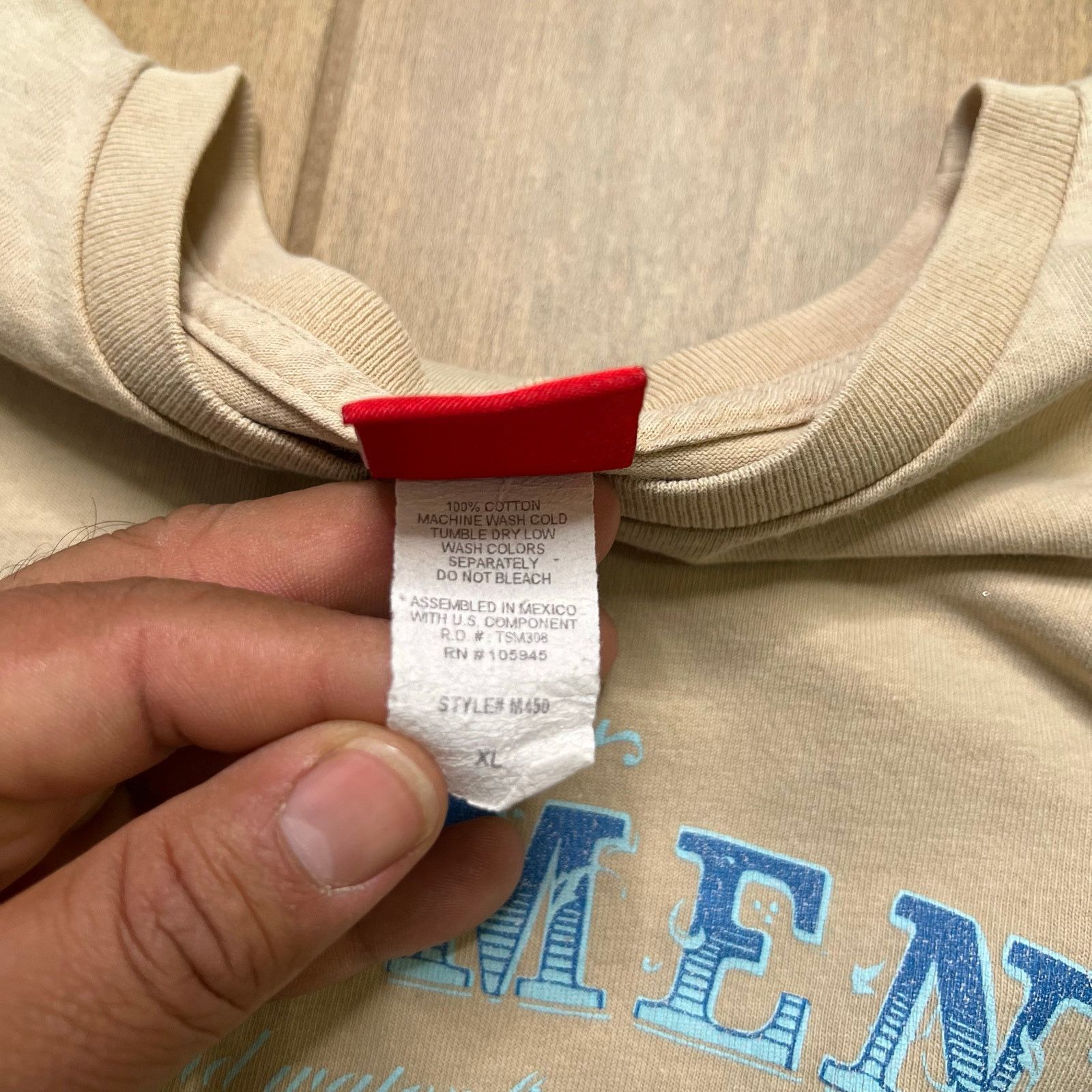 Element Y2K beige Element short-sleeved t-shirt blue Sz XL Size US XL / EU 56 / 4 - 7 Thumbnail