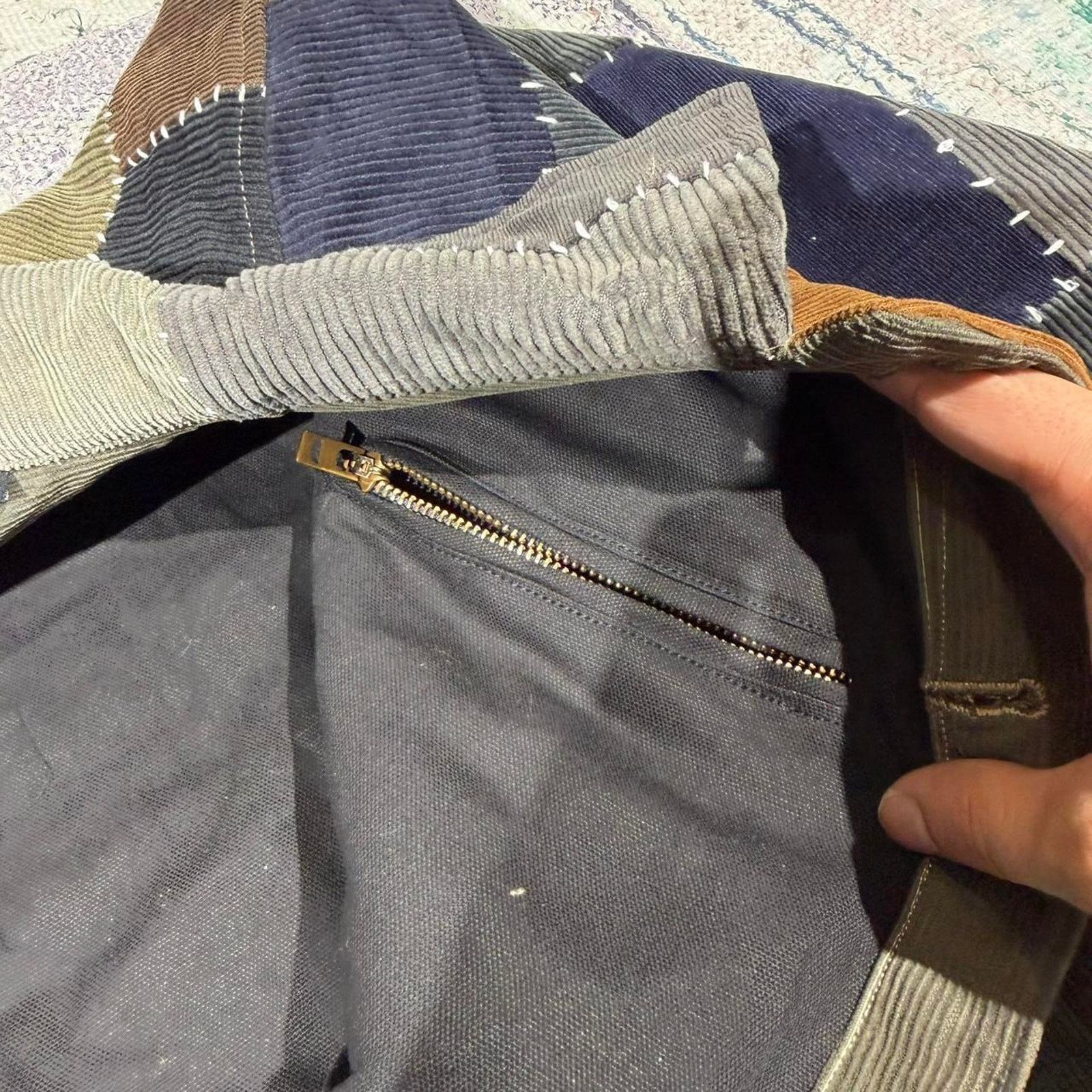 Other Custom patchwork corduroy jacket handmade sashiko size small Size US S / EU 44-46 / 1 - 6 Thumbnail