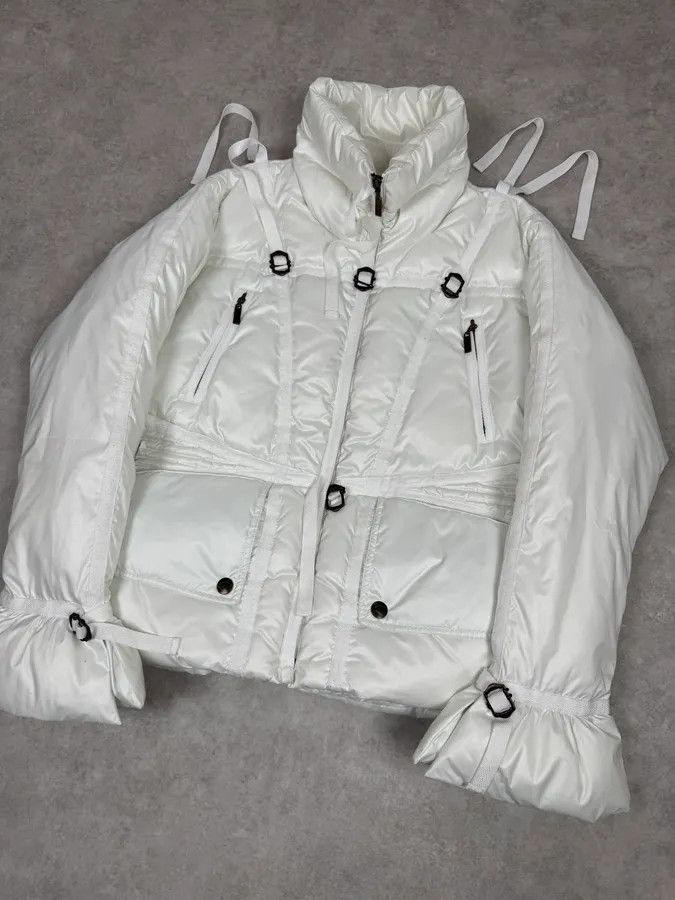 Just Cavalli 2000s Cavalli White Harness Bondage Puffer Jacket Size M / US 6-8 / IT 42-44 - 2 Thumbnail