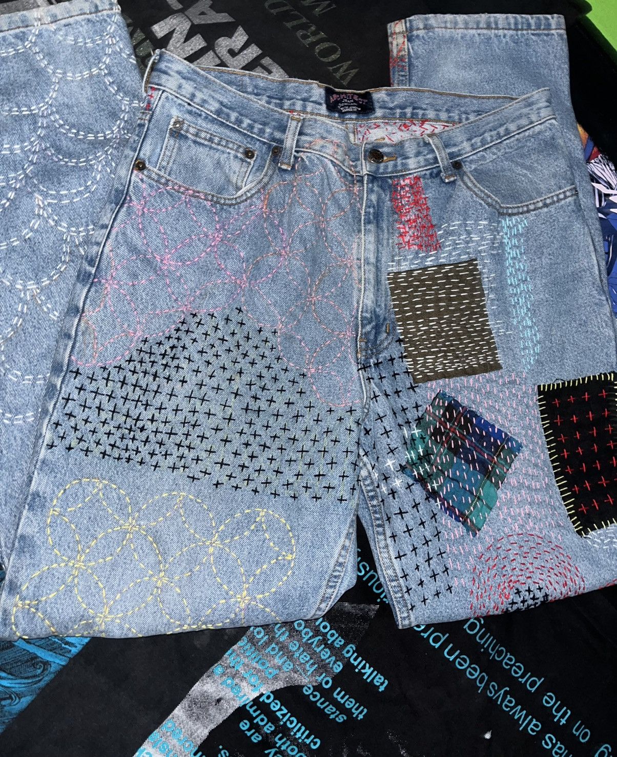 Handmade Architect Jeans Sashiko Size US 34 / EU 50 - 9 Thumbnail