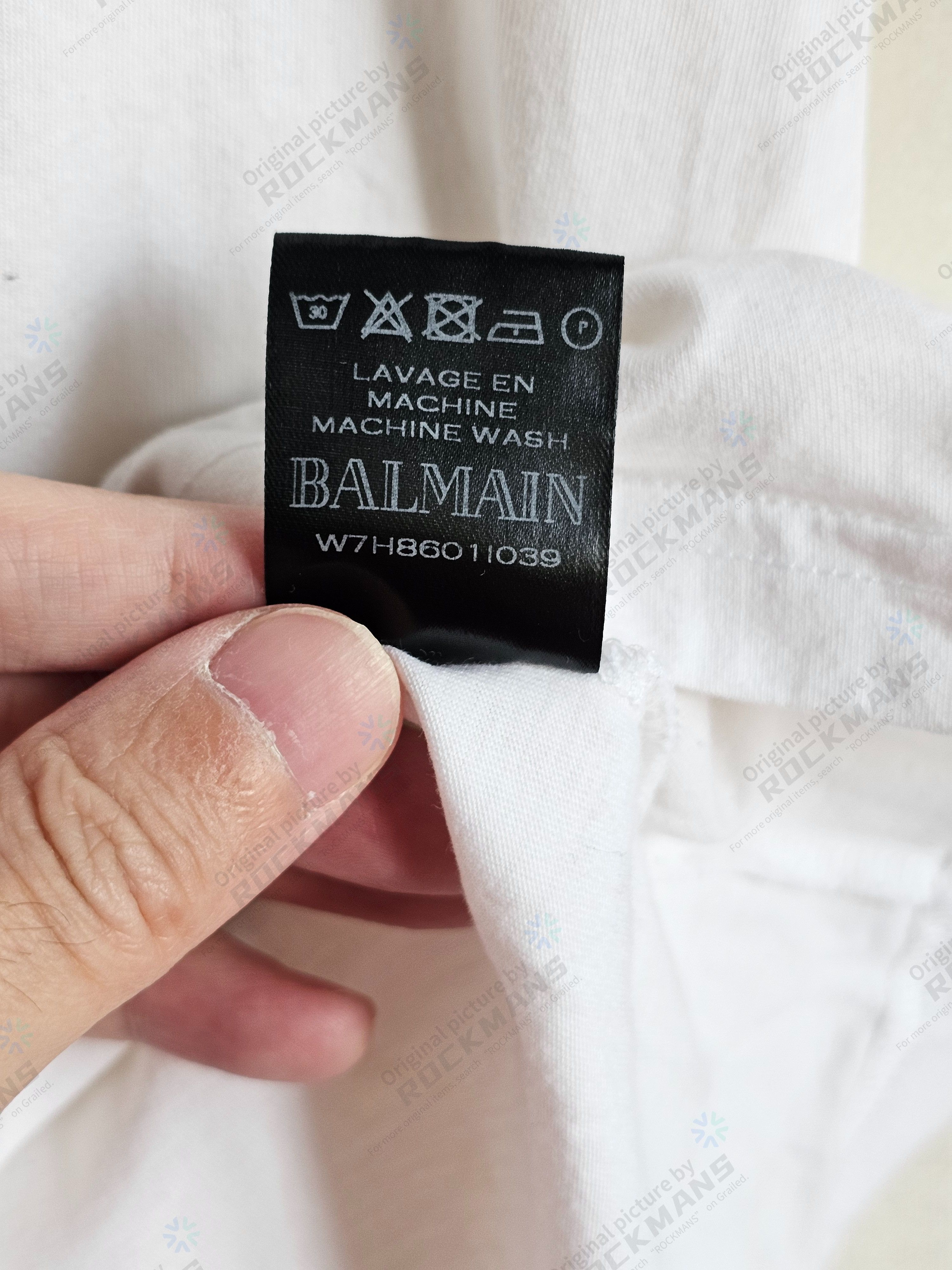 Balmain Balmain Men's White T-Shirt Size L Size US L / EU 52-54 / 3 - 6 Thumbnail