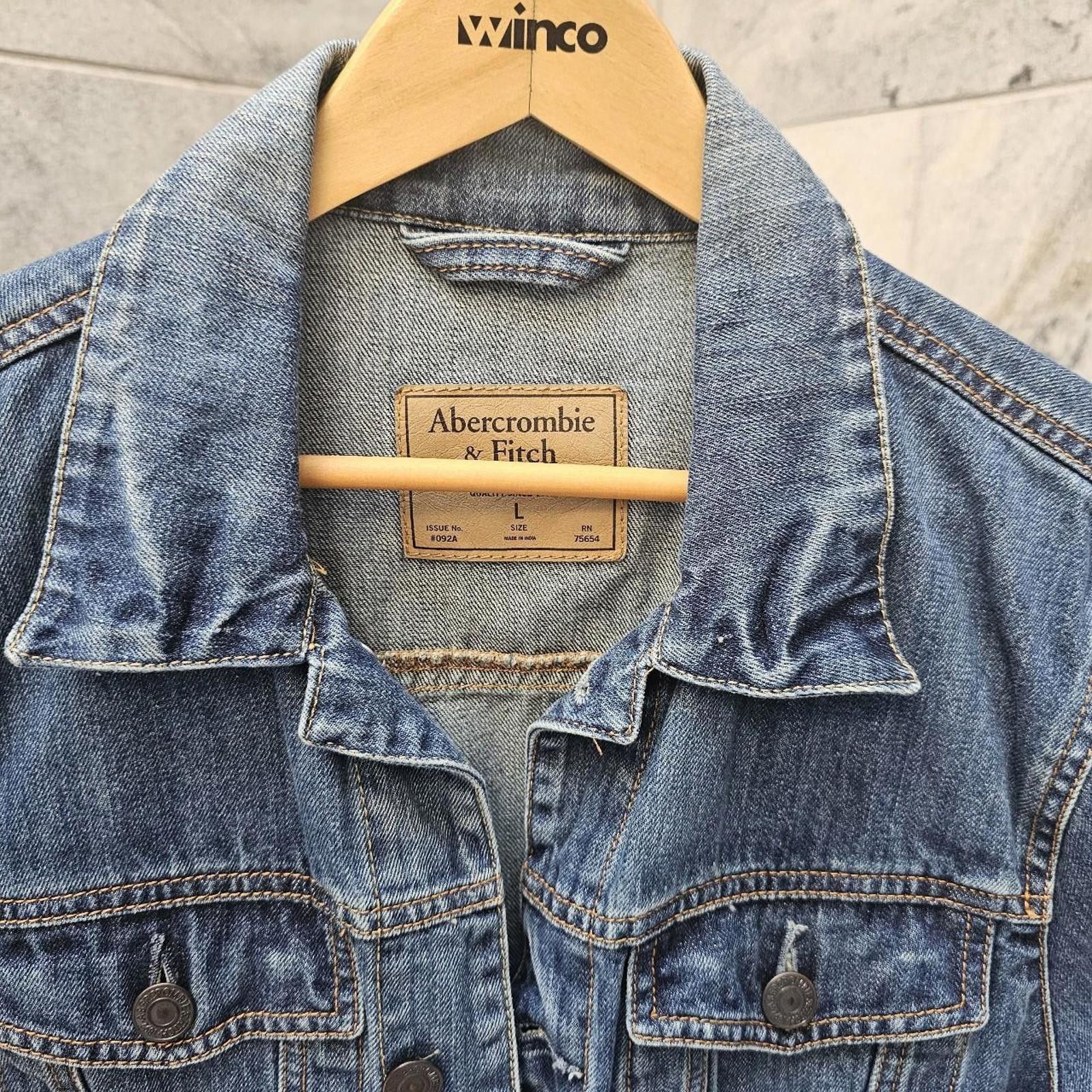 Abercrombie & Fitch Abercrombie & Fitch Denim Jacket Size US L / EU 52-54 / 3 - 4 Thumbnail
