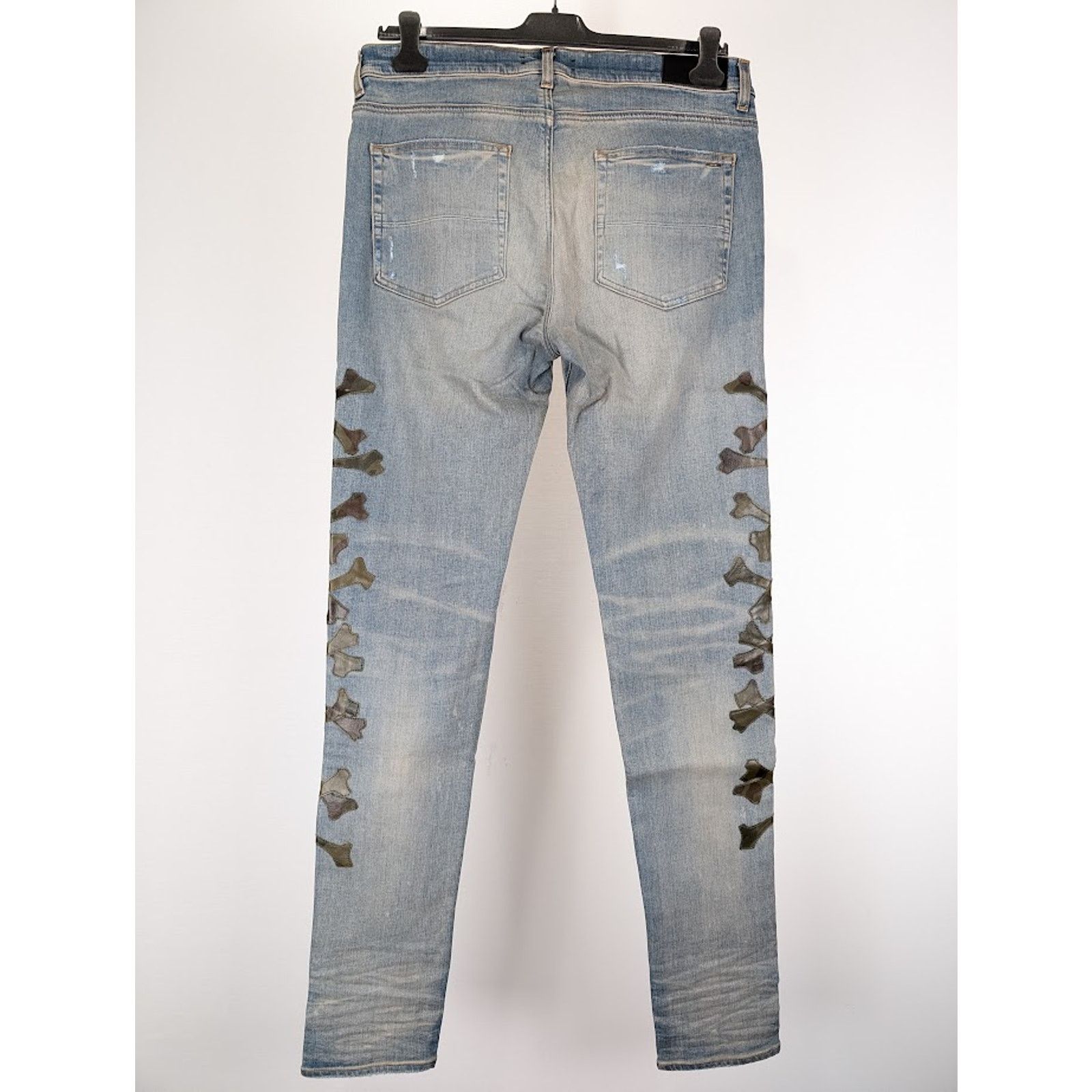 Amiri o1rshd1 Camo Bones Jeans in Clay Indigo Size US 34 / EU 50 - 12 Thumbnail