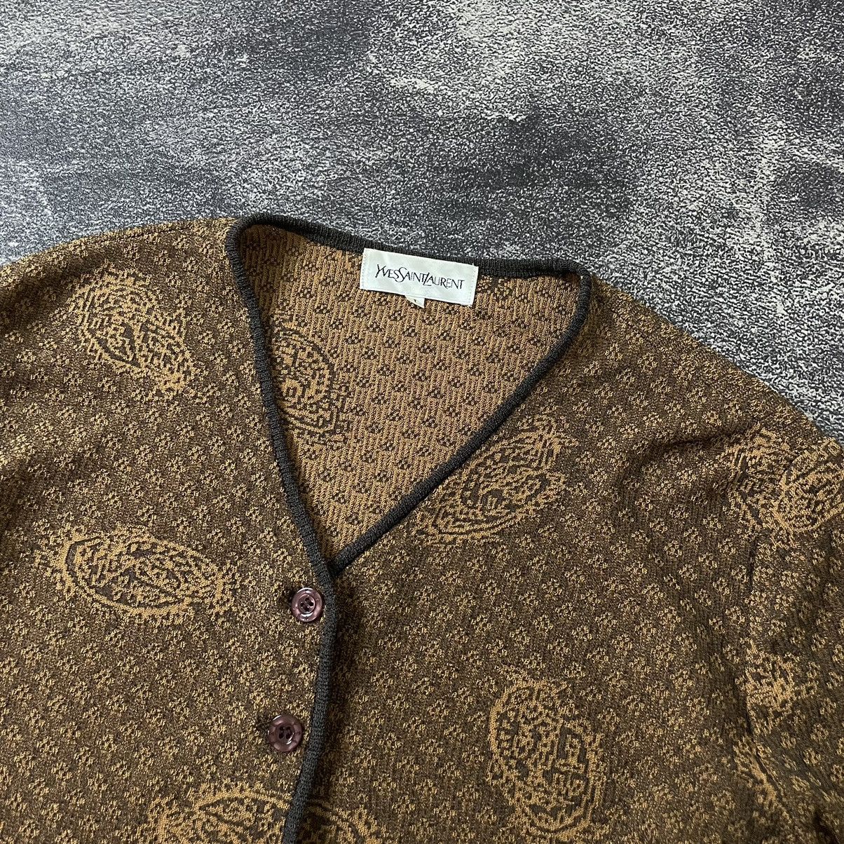 Designer × Vintage × Yves Saint Laurent Yves saint laurent cardigan Size US L / EU 52-54 / 3 - 2 Thumbnail