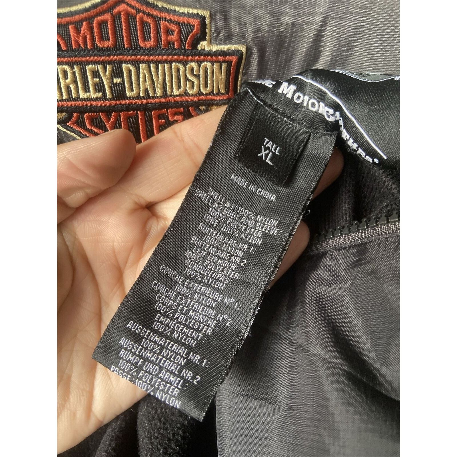 Harley Davidson Harley Davidson Reversible Nylon Fleece Jacket Size XLT TALL Size XL / US 12-14 / IT 48-50 - 10 Thumbnail