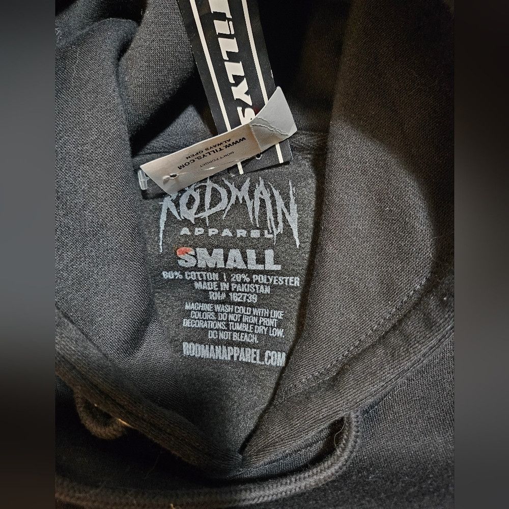 NBA NEW Dennis Rodman Black Hoodie Sweater Men Small Chicago Bu Size US S / EU 44-46 / 1 - 4 Thumbnail
